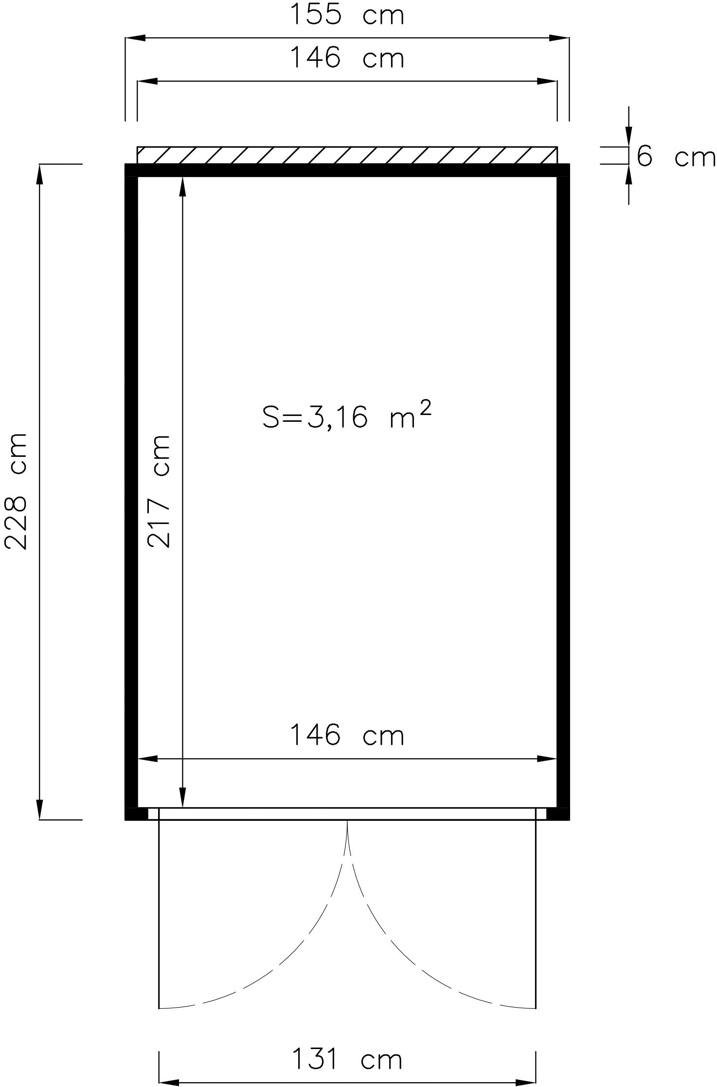 BERTILO Fahrradbox »HPL Bike in verschiedenen Farben« HPL, witterungsbeständig, farbstabil, BxTxH: 155x235x194 cm