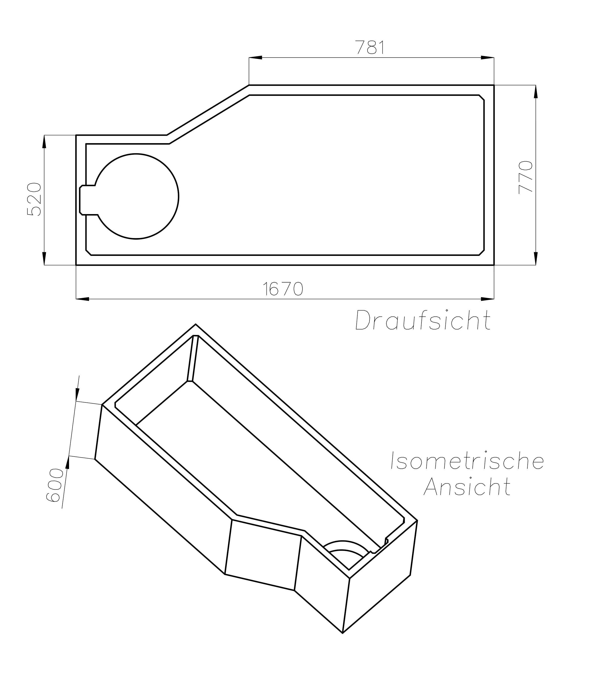 OTTOFOND Badewanne »Cello«