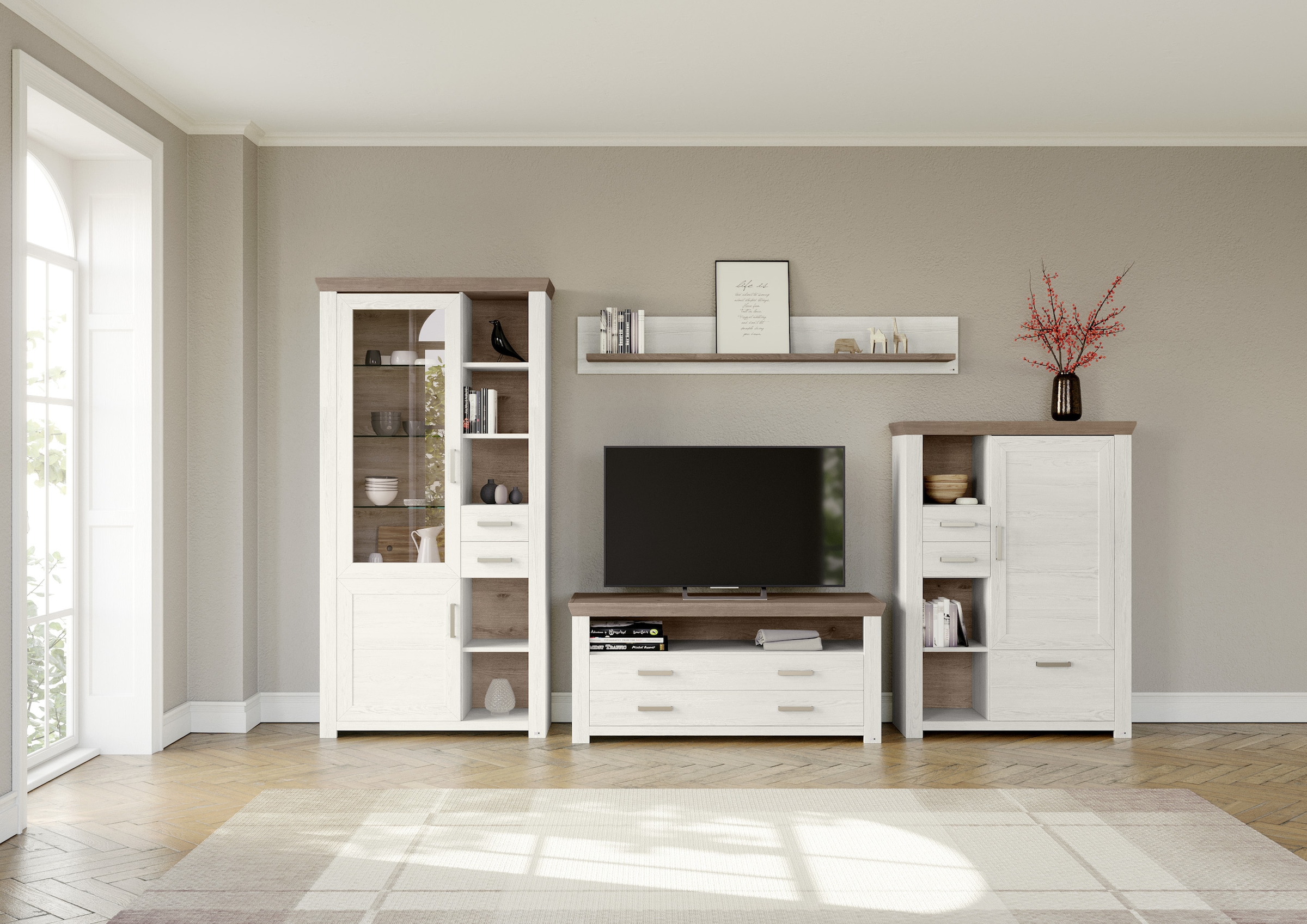 set one by Musterring Wohnwand »York« 4 Stk. tlg. günstig online kaufen