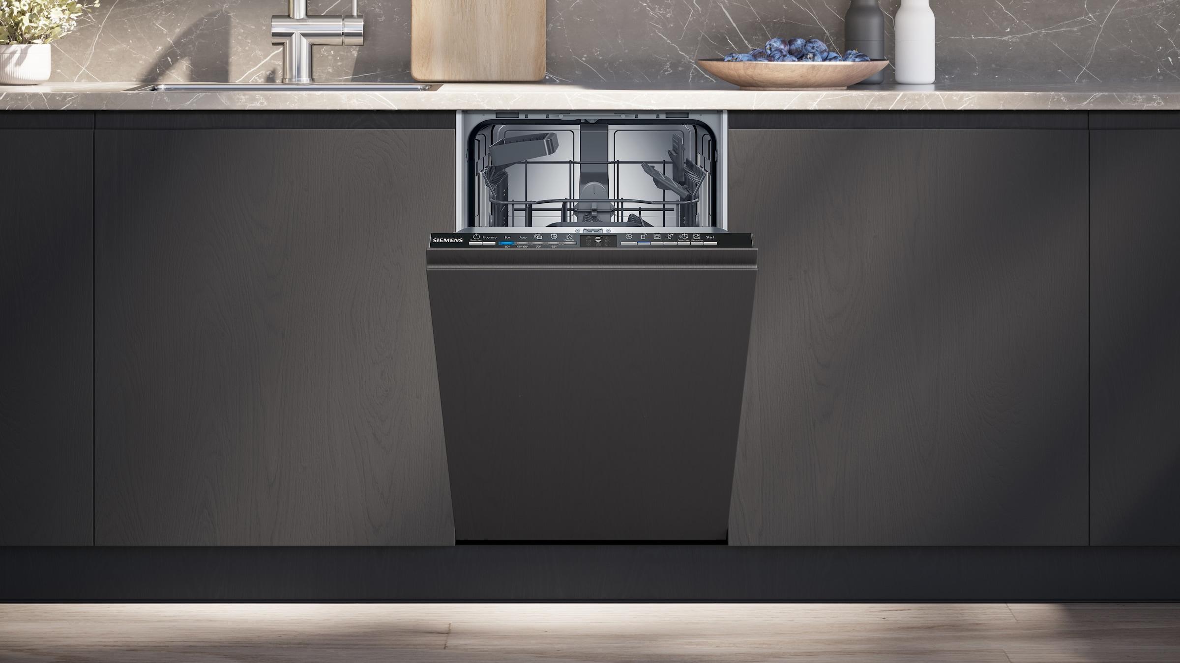 SIEMENS vollintegrierbarer Geschirrspüler iQ100 »SR61HX23KE« 10 tlg. Maßgedecke