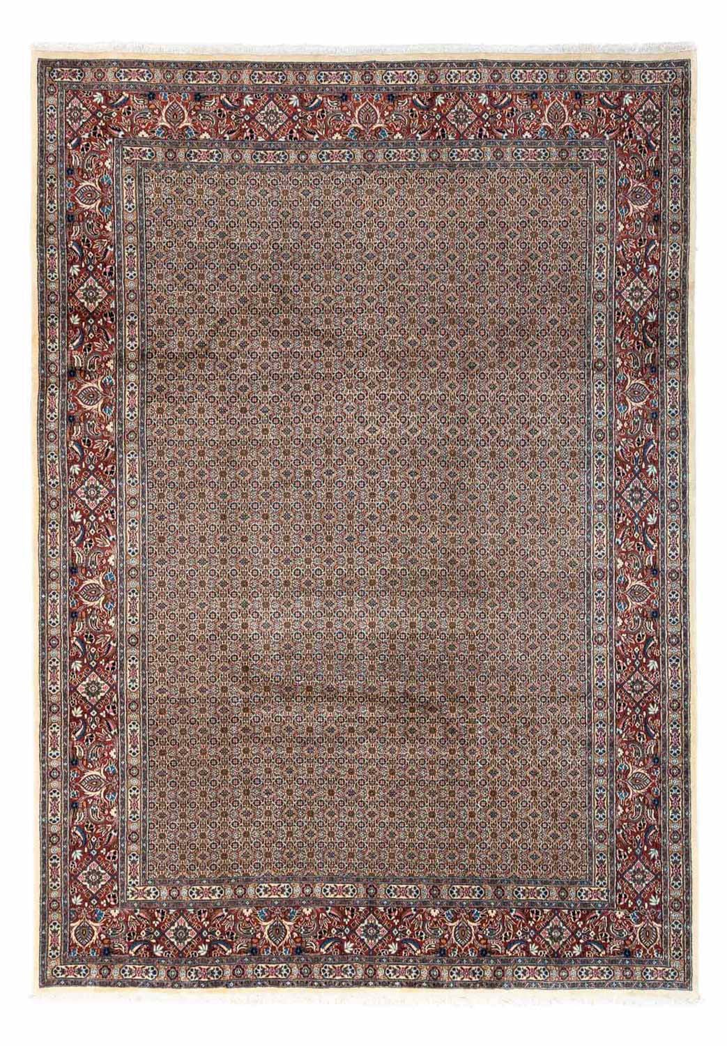 morgenland Wollteppich »Moud Stark Gemustert Beige 195 x 151 cm«, rechtecki günstig online kaufen