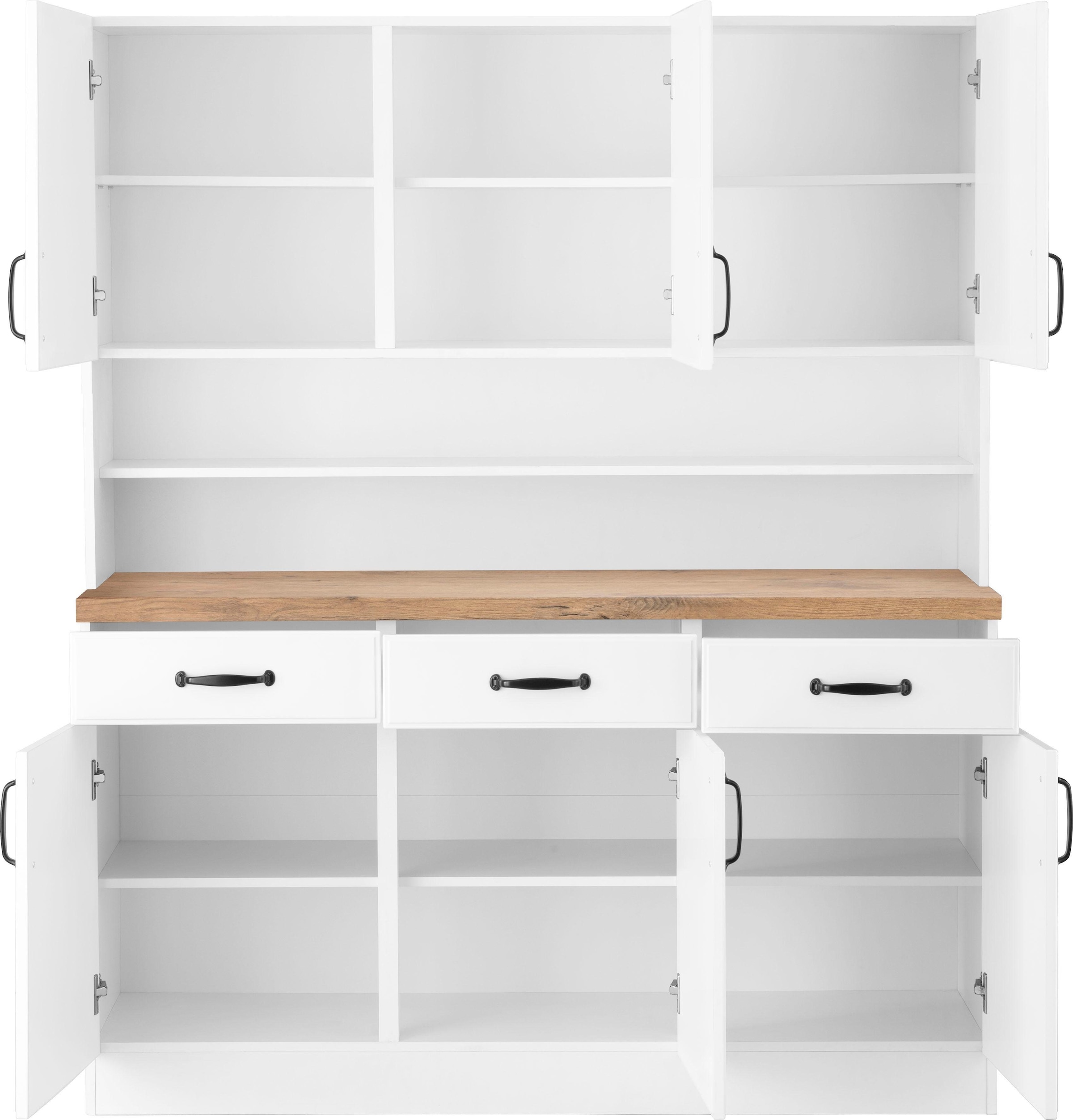 wiho Küchen Küchenbuffet »Erla, TOPSELLER« 150 cm breit mit Kassettenfront