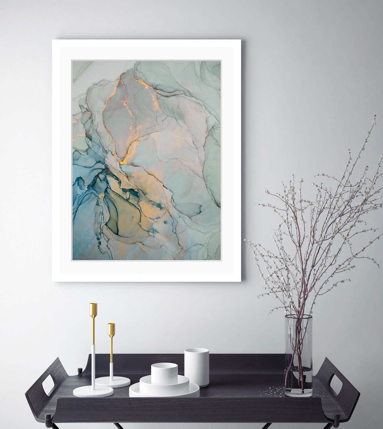 queence Bild »Bettina«, Abstrakt, Marmor, Abstrakt, gerahmt günstig online kaufen