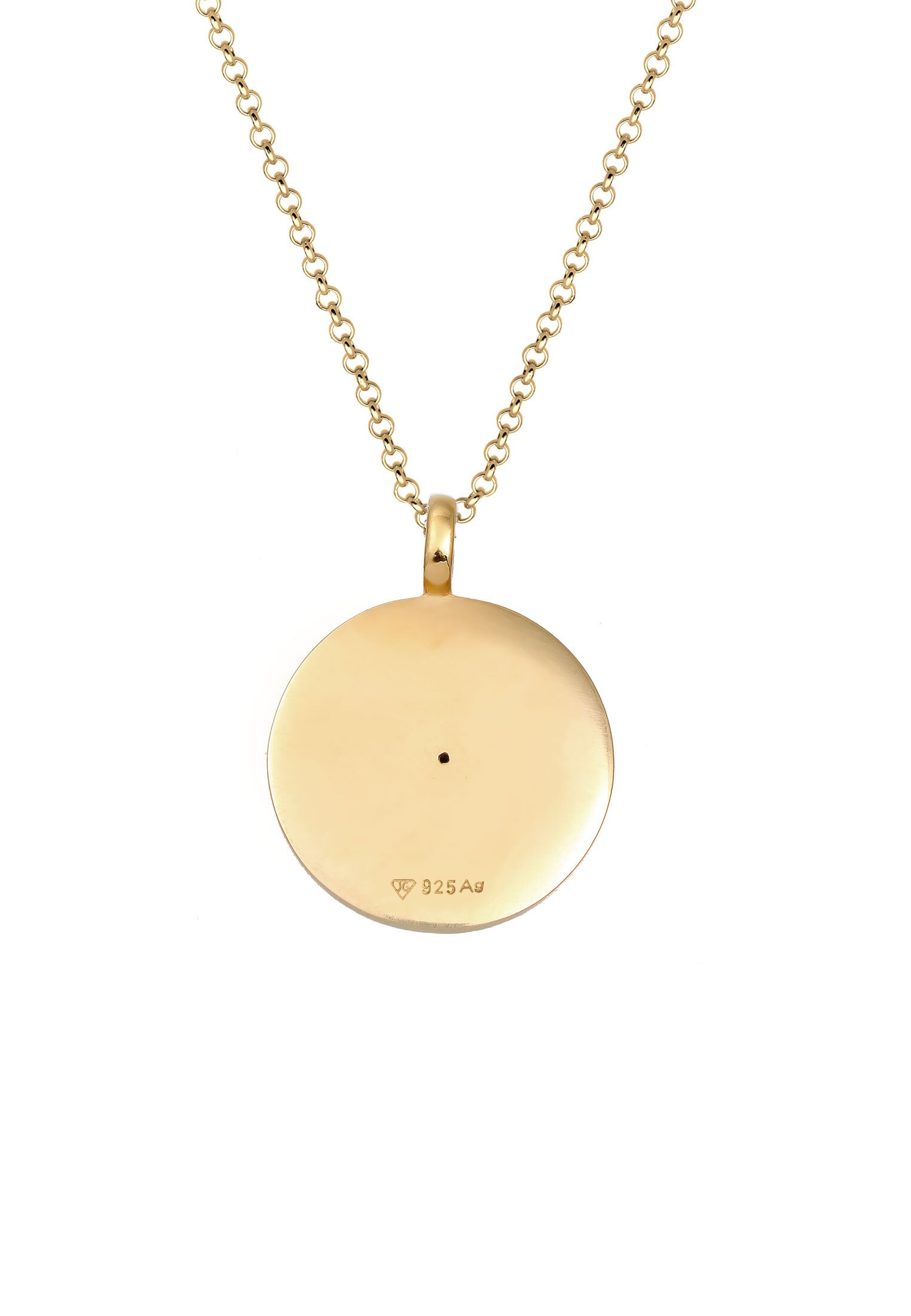 Elli Collierkettchen »Sternzeichen Glas Kristalle Weiß 925 Sterling Silver Gold-plated«