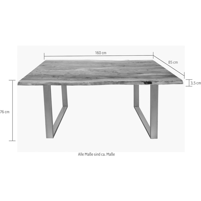 SIT Baumkantentisch, mit Baumkante wie gewachsen auf Raten bestellen