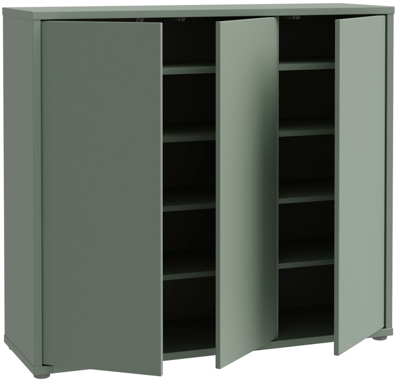 FORTE Schuhschrank »Alice Springs«, (B/H/T 109,2/99,1/34,9 cm), Stauraumschrank, Mehrzweckschrank, grifflose Front, Push to open