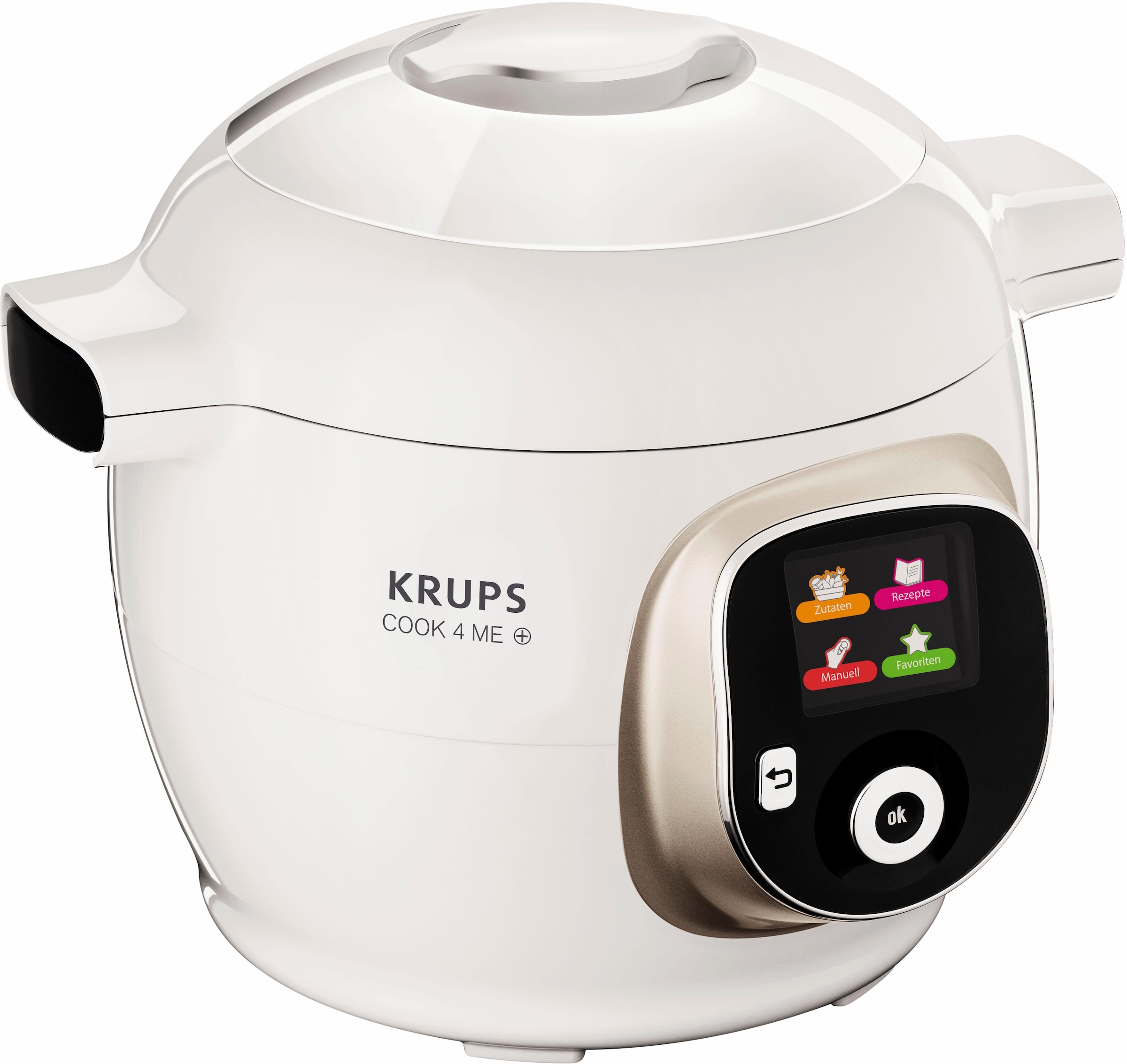 Krups Multikocher »CZ7101 Cook4Me +«, 6L Kapazität, digitale Rezepte, Schnellkochtopf, Dampfgaren, Anbraten