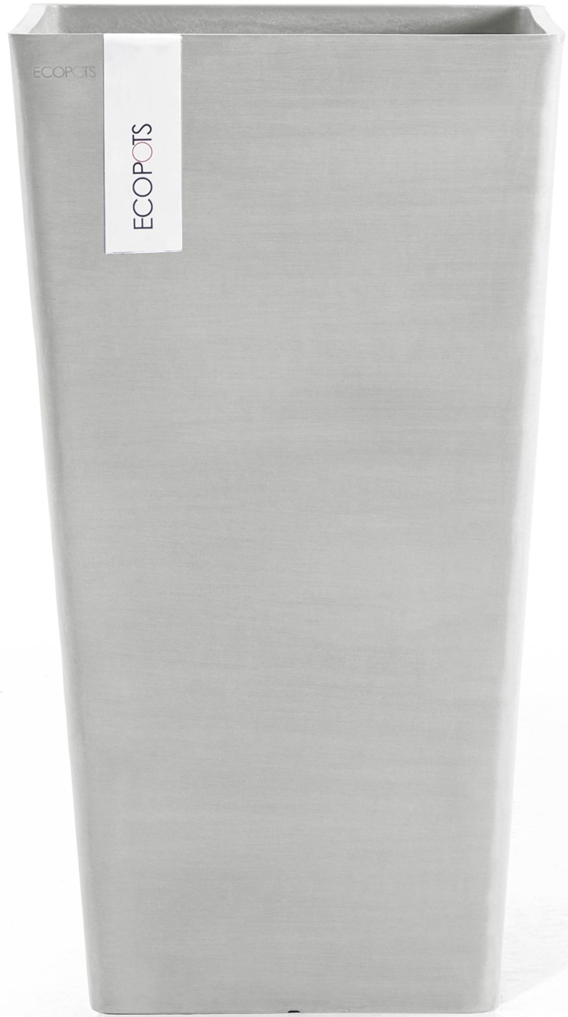 ECOPOTS Blumentopf »Rotterdam halbhoch 56 Weißgrau« für innen und außen: frostsicher, bruchsicher und lichtbeständig