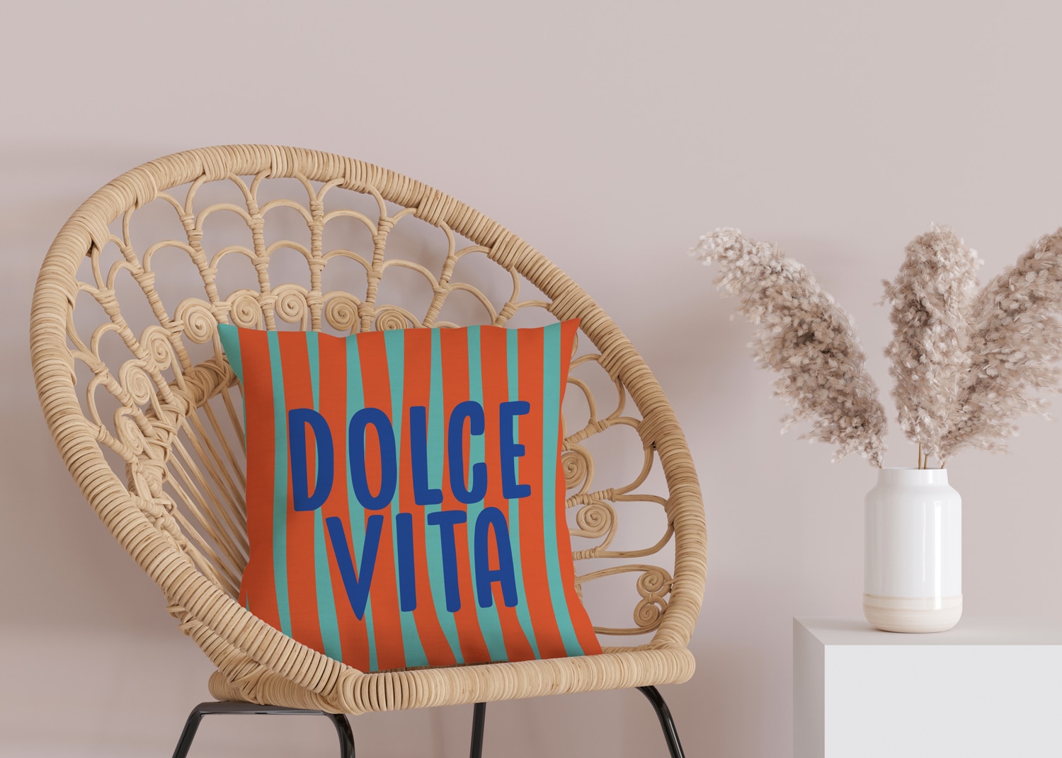 queence Dekokissen »Dolce Vita«, Beidseitig bedruckte Kissenhülle, Kissen 4 günstig online kaufen