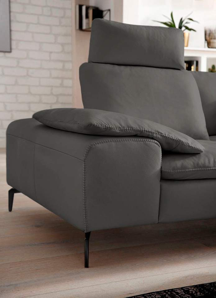 W.SCHILLIG Ecksofa »valentinoo, Designsofa, elegant und bequem, L-Form«, (Set), mit Sitztiefenverstellung, Breite 318 cm