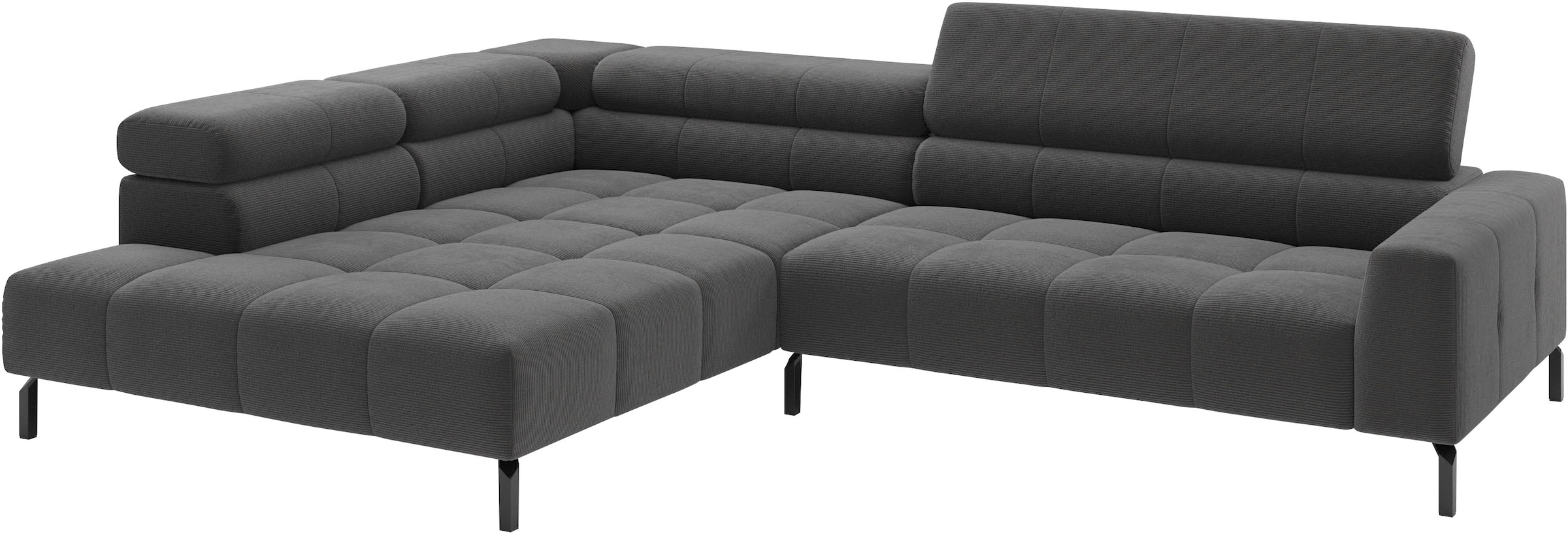 Home affaire Ecksofa »Claya, 311 cm breit, L-Form,  inkl. Kopfteilverstellung« wahlweise elektrischer Sitzvorzug