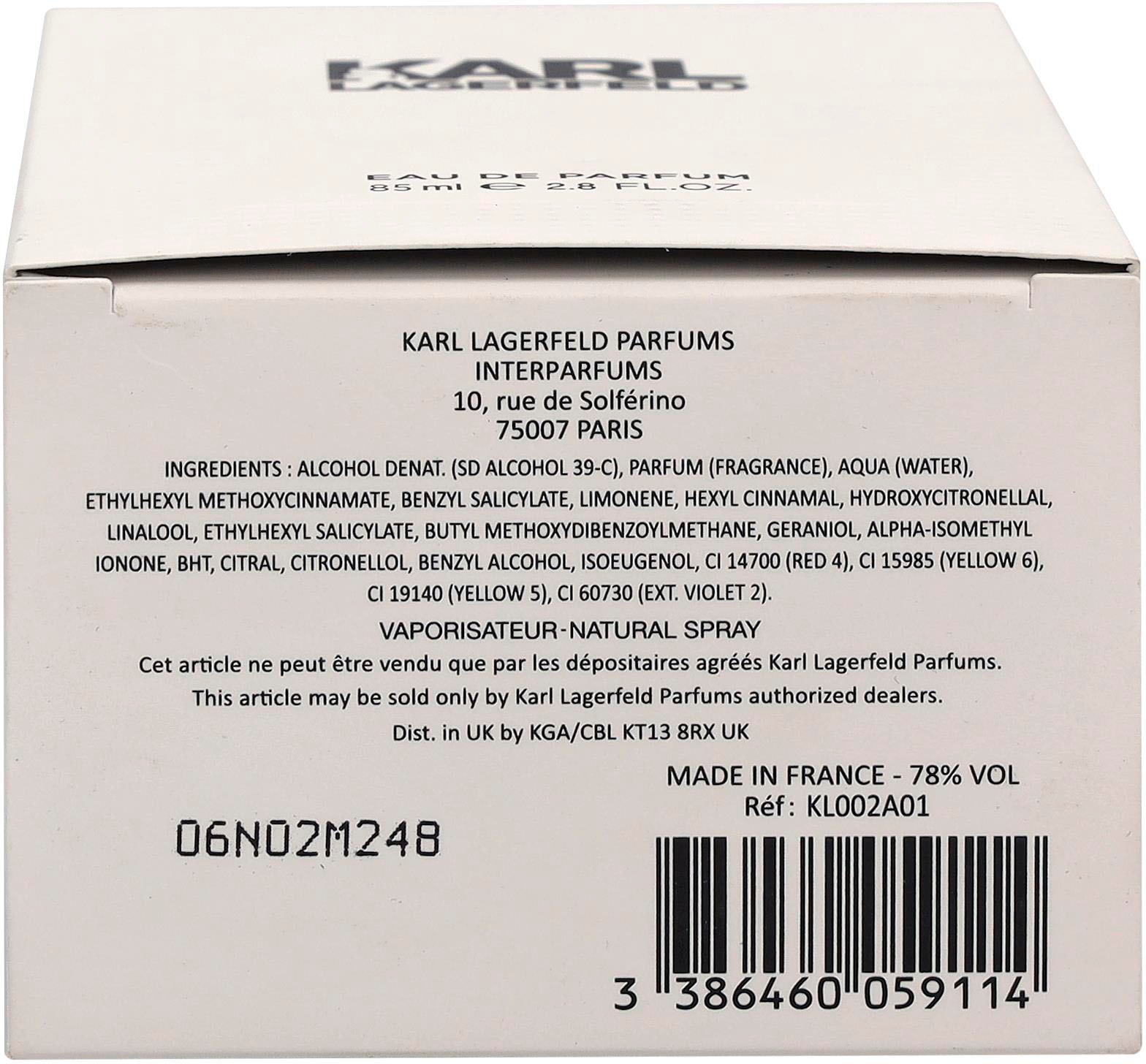 LAGERFELD Eau de Parfum »Pour Femme«, Blumig-fruchtiger Damenduft mit Pfirsich, Magnolie und Moschus.