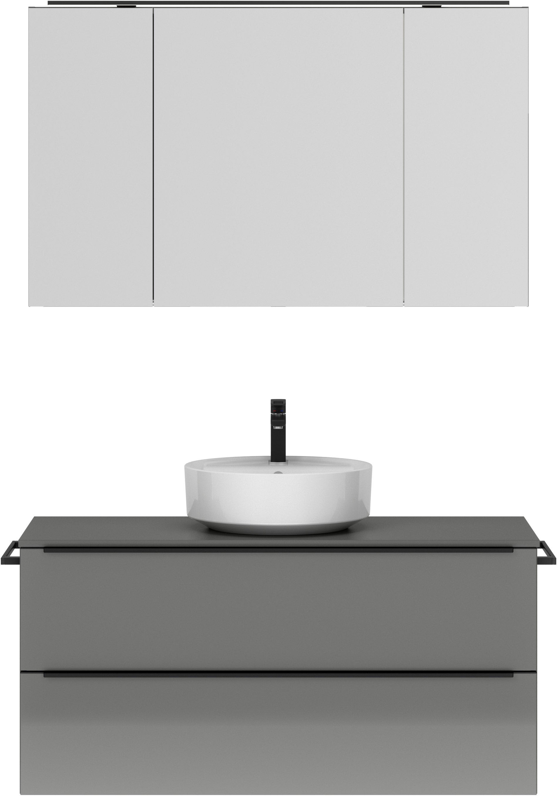 nobilia® Badmöbel-Set »Alvene« vormontiert, mit Soft-Close, 2 Stk. tlg. günstig online kaufen