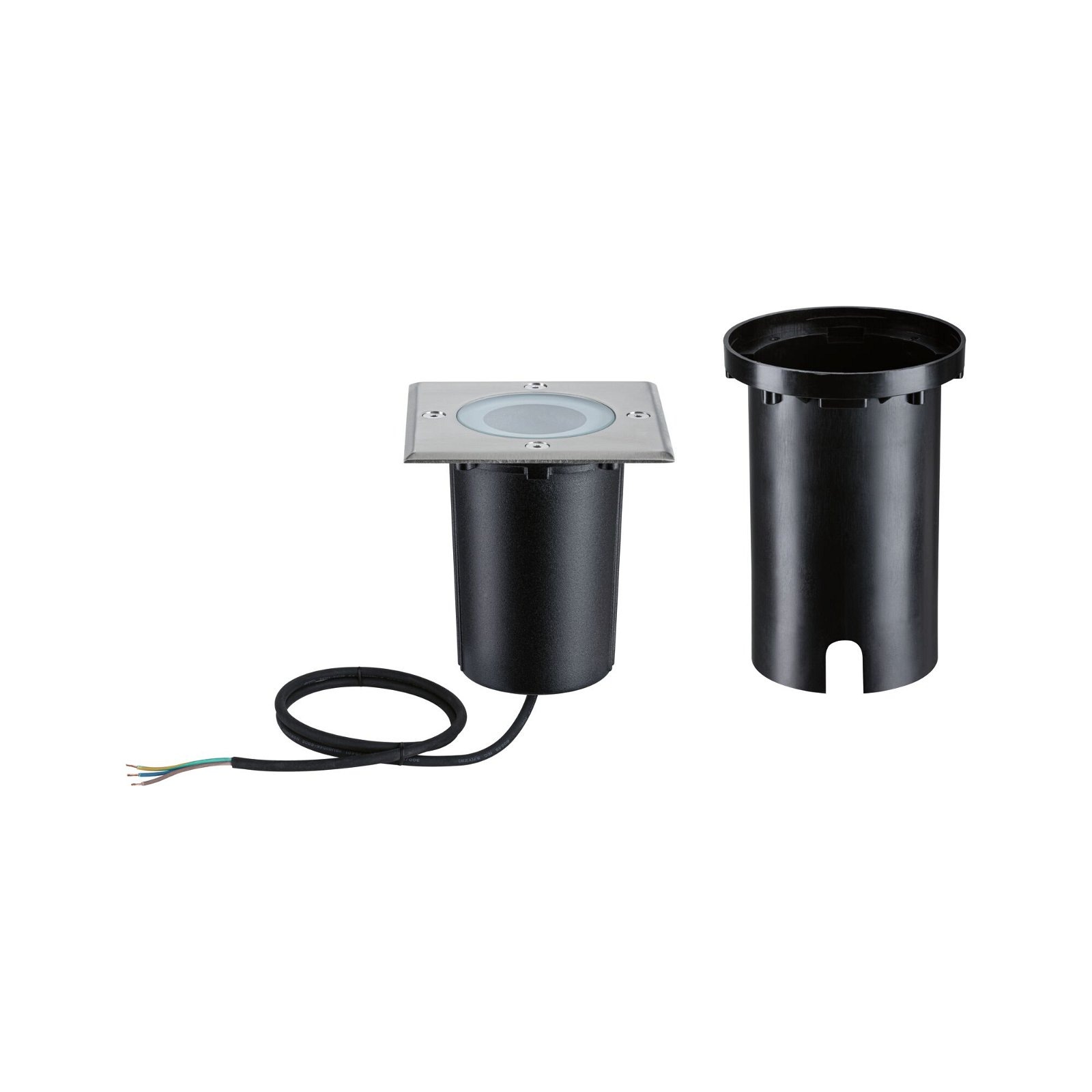 Paulmann LED Einbauleuchte »Floor IP67 rund 110mm RGBW+ 4,9W 300lm 230V Eisen gebürstet Aluminium«, 1 flammig, Smart Home Zigbee 3.0 Bodeneinbauleuchte