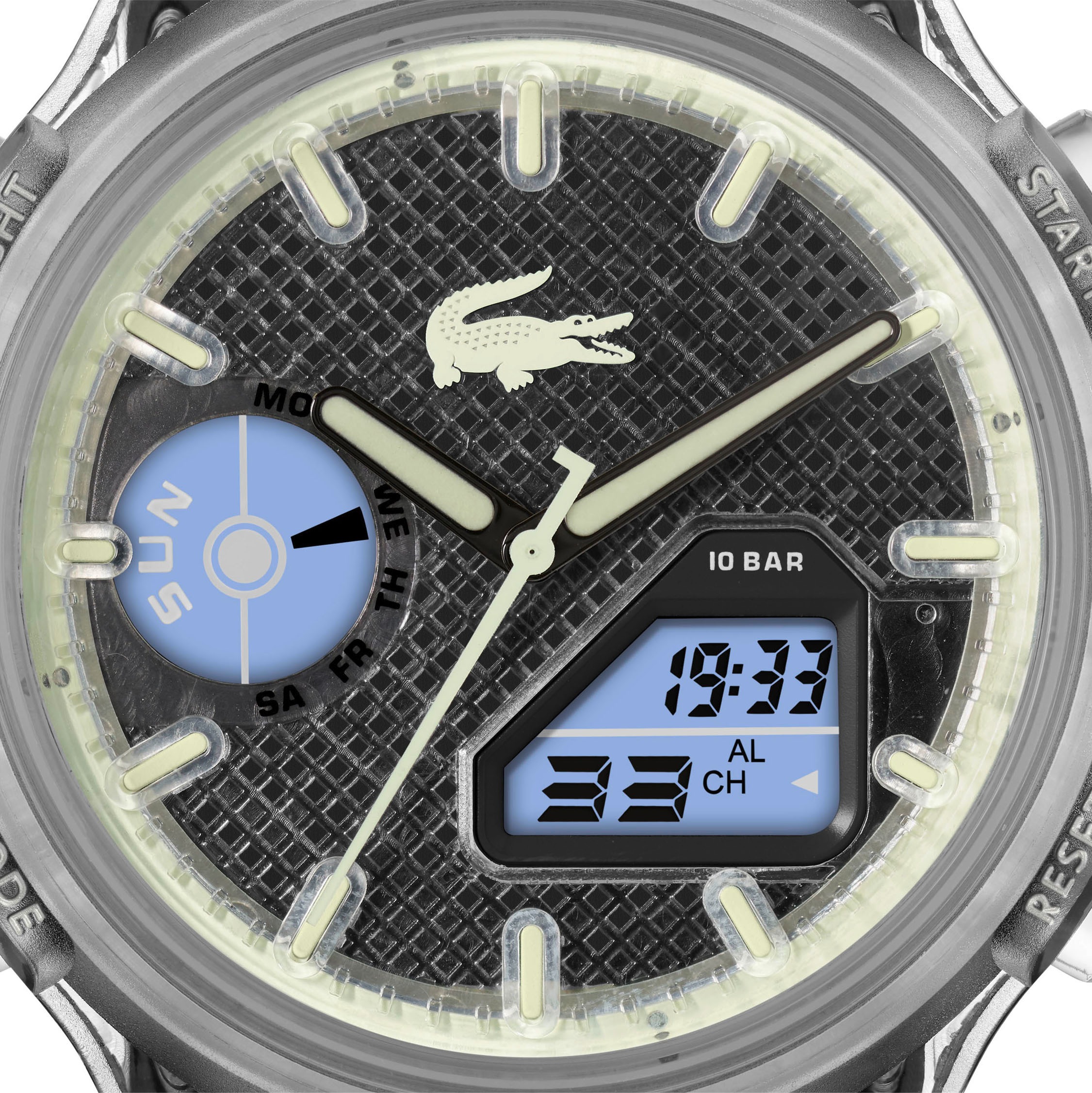 Lacoste Chronograph »LC33«, Armbanduhr, Quarzuhr, Herren, analog, digital, Stoppfunktion