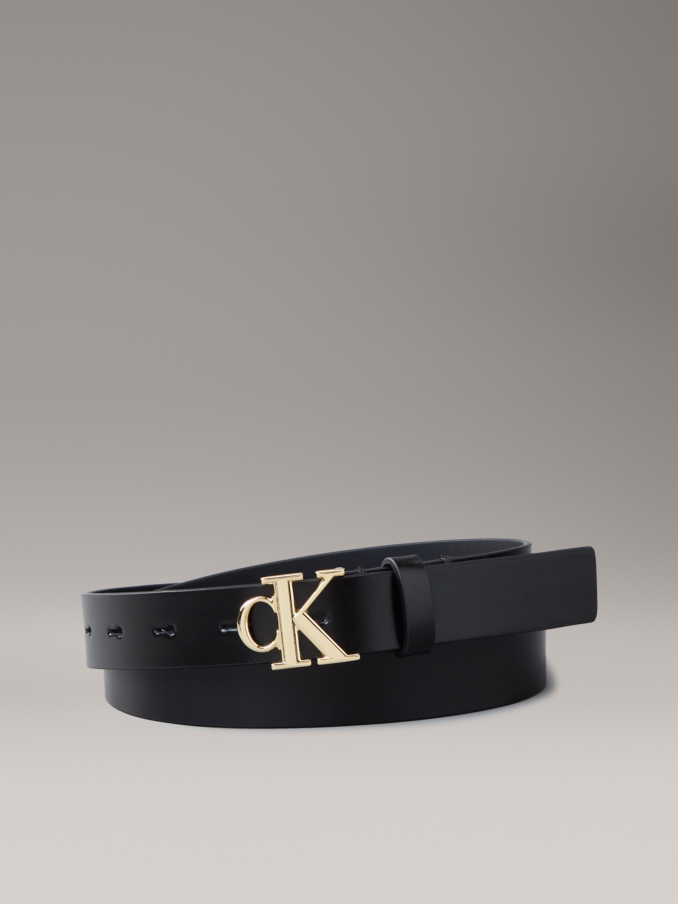 Calvin Klein Jeans Ledergürtel »Monogram Plaque Buckle 30MM«