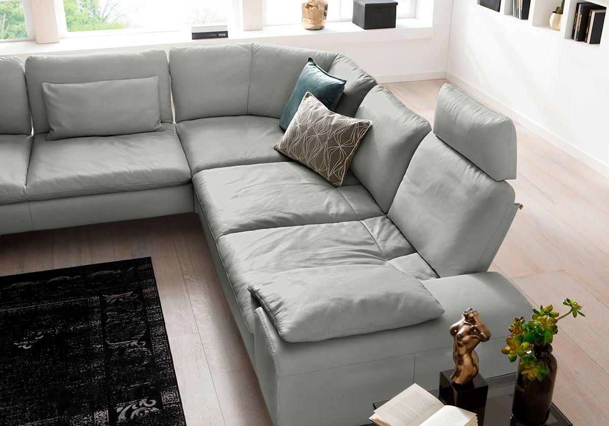W.SCHILLIG Ecksofa »valentinoo, Designsofa, elegant und bequem, L-Form«, (Set), mit Sitztiefenverstellung, Breite 318 cm