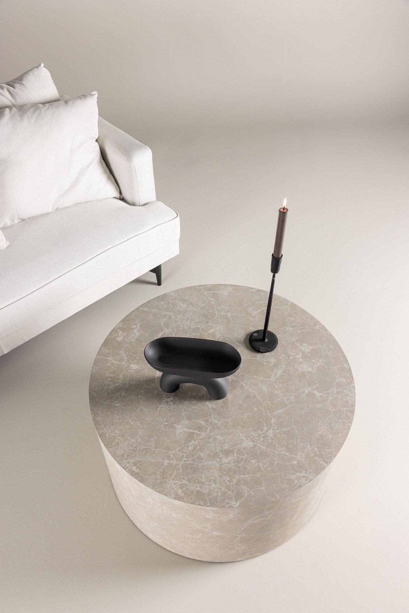 Venture Home Couchtisch »York, runder Couchtisch, modern & elegant, Ø 80 cm« Sofatisch, MDF, rund, einheitlich, schlicht, vielseitig