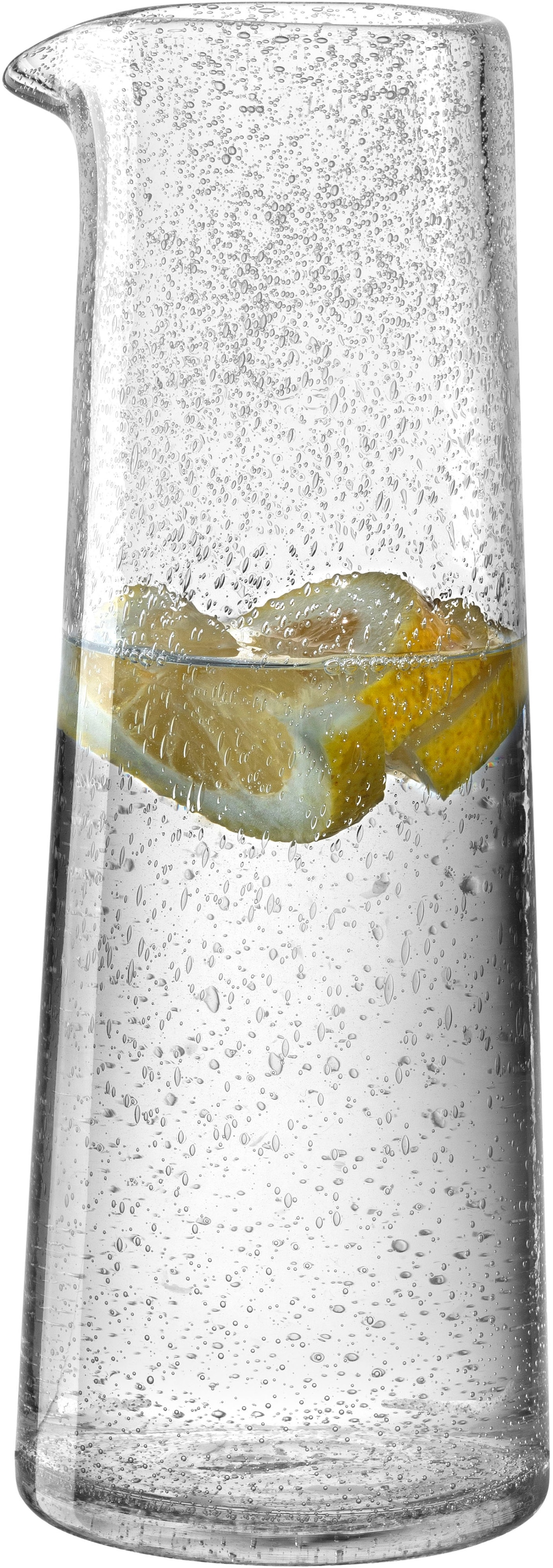 LEONARDO Wasserkrug »BURANO, Krug, 900 ml«, (1 tlg.), aus Schaumglas, in konischer Form, spülmaschinengeeignet