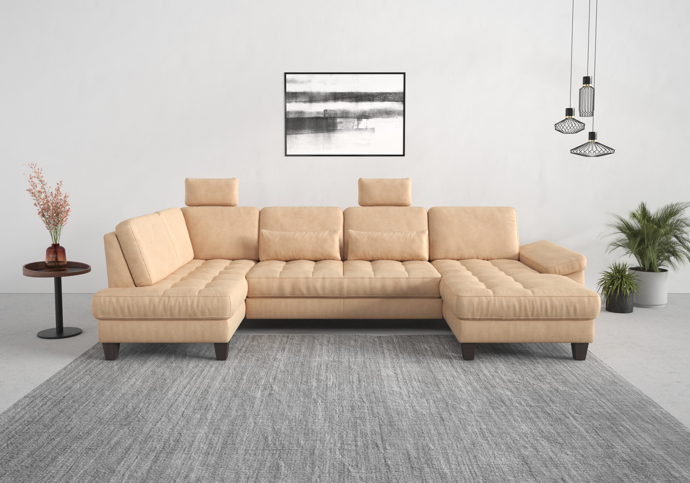 sit&more Wohnlandschaft »Westham U-Form«, wahlweise mit Bettfunktion, Bettkasten, Sitztiefenverstellung
