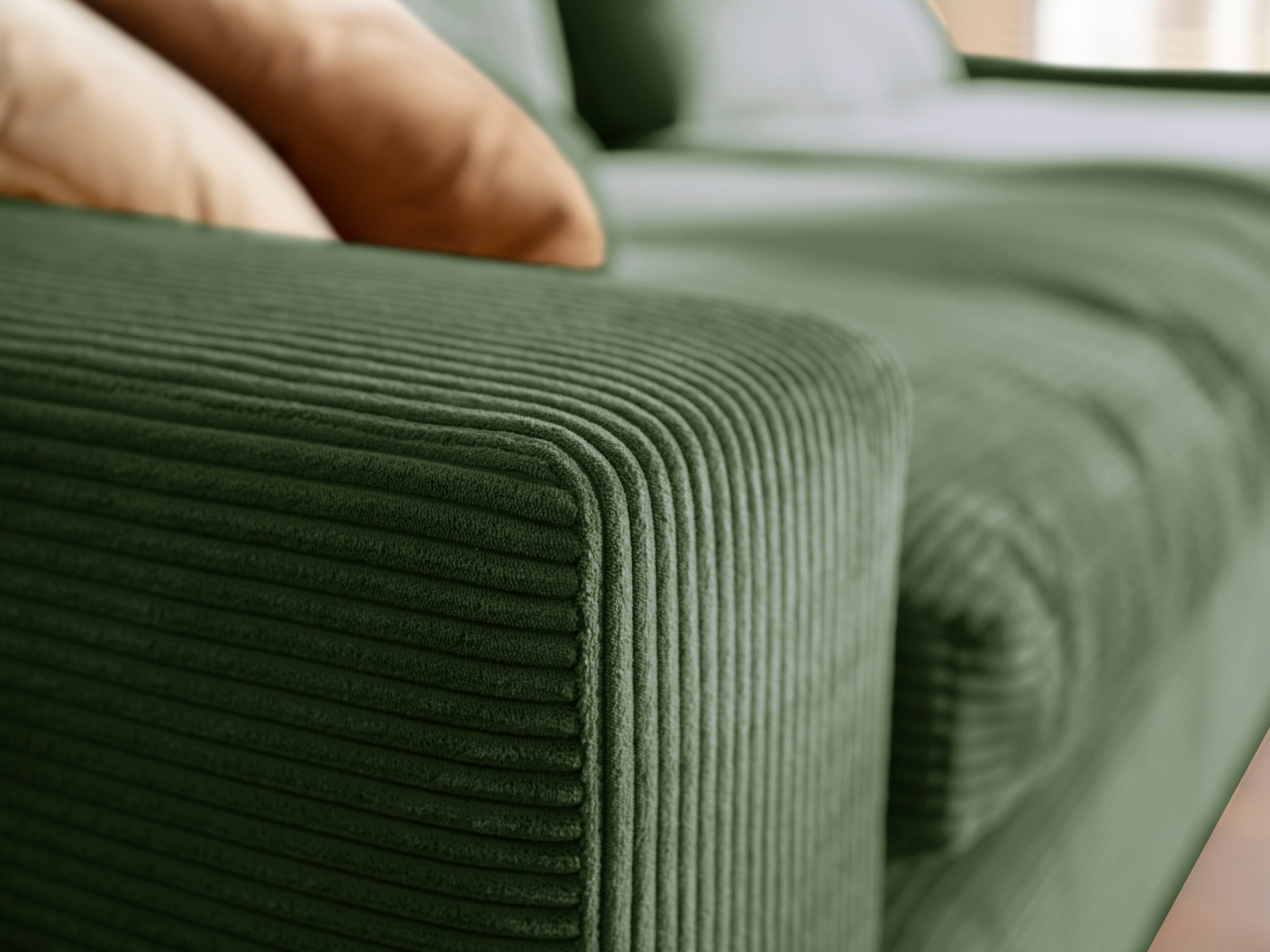 alina Big-Sofa »Sandy«, 296 cm breit und 98 cm tief, in modernem Cordstoff