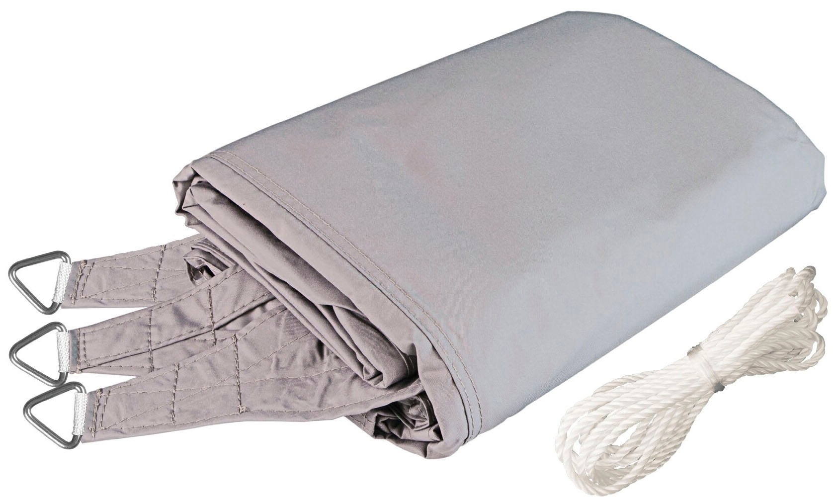 Windhager Sonnensegel »Cannes Dreieck« 5x5x5m, grau