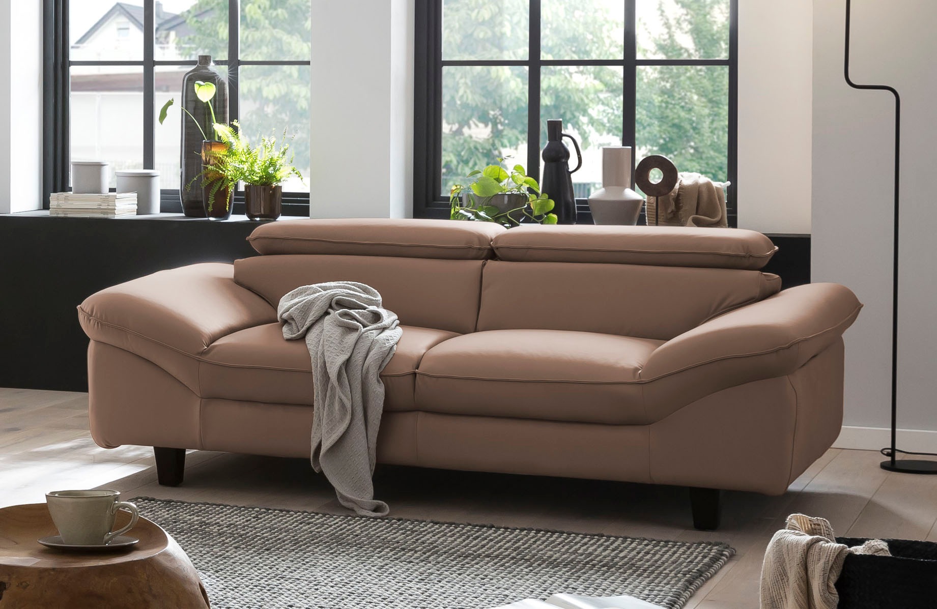Home affaire 3-Sitzer »Pilot«, Big-Sofa mit Kopfteilverstellung günstig online kaufen
