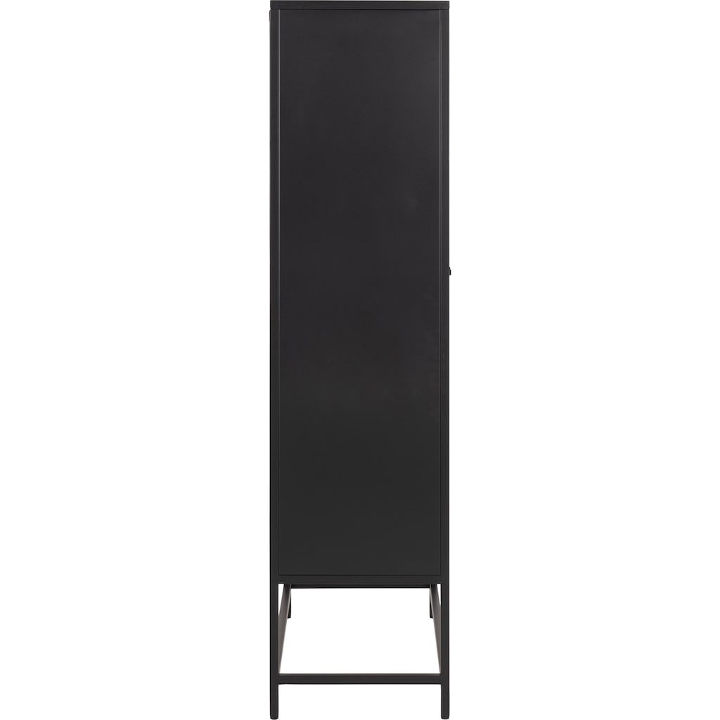 andas Hochschrank »New York«, schwarzes Metall, 2 Türen, Höhe 160 cm