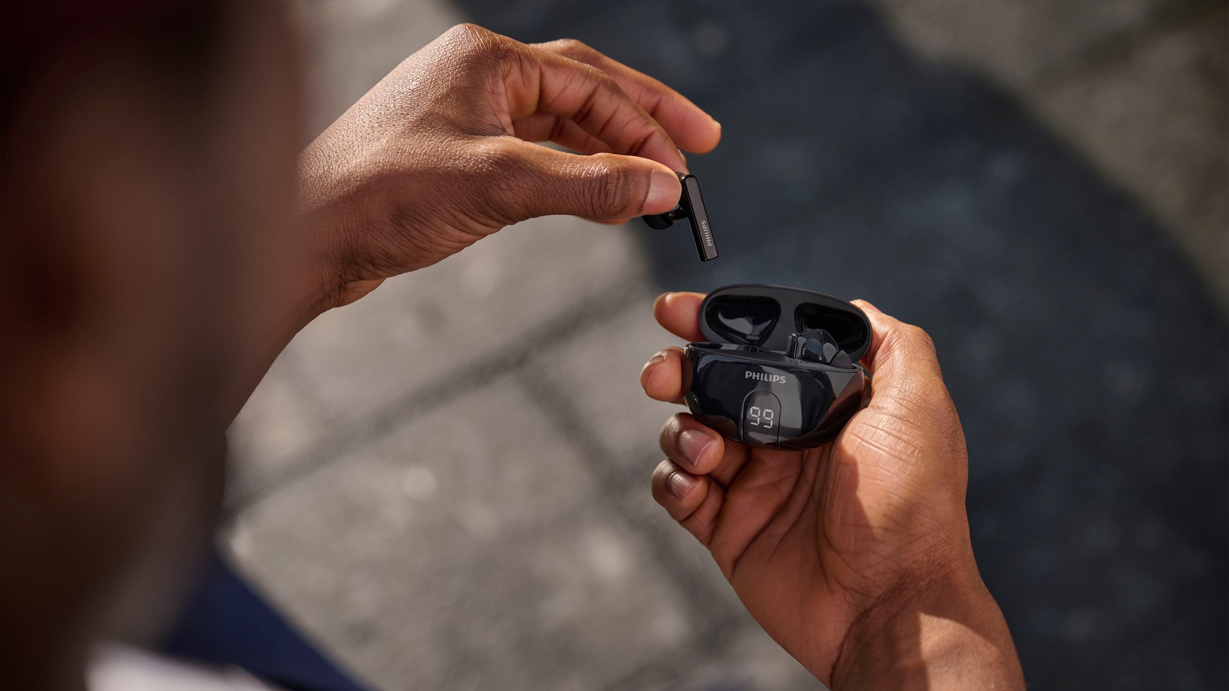 Philips wireless In-Ear-Kopfhörer »TAT2520«, Bluetooth, Adaptive Noise-Cancelling-Freisprechfunktion-Multi-Point-Verbindung-Rauschunterdrückung-Sprachsteuerung-kompatibel mit Siri