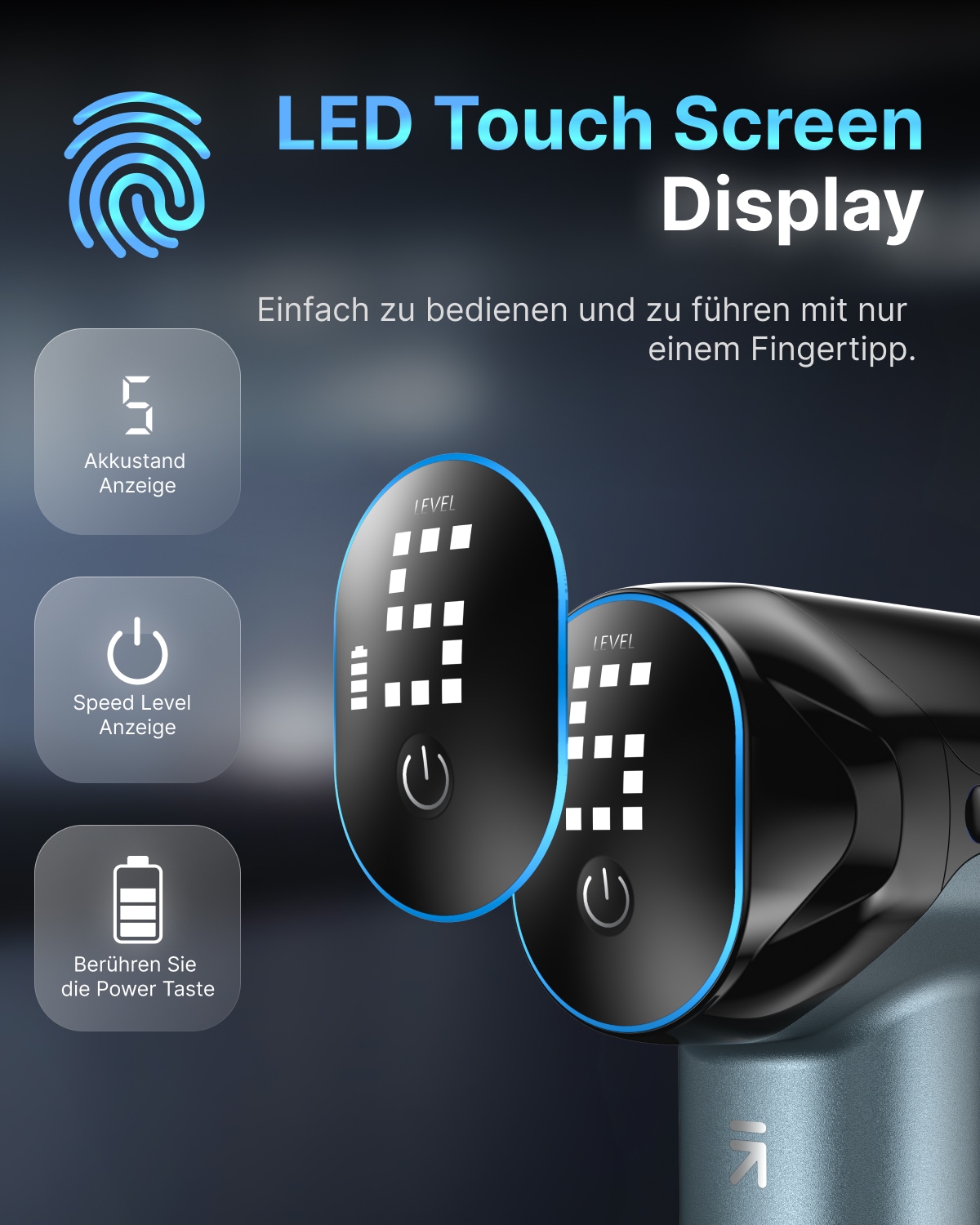 Renpho Massagegerät »Reach 2 Massage Pistole« Temperaturgezielte Entlastung der Muskeln