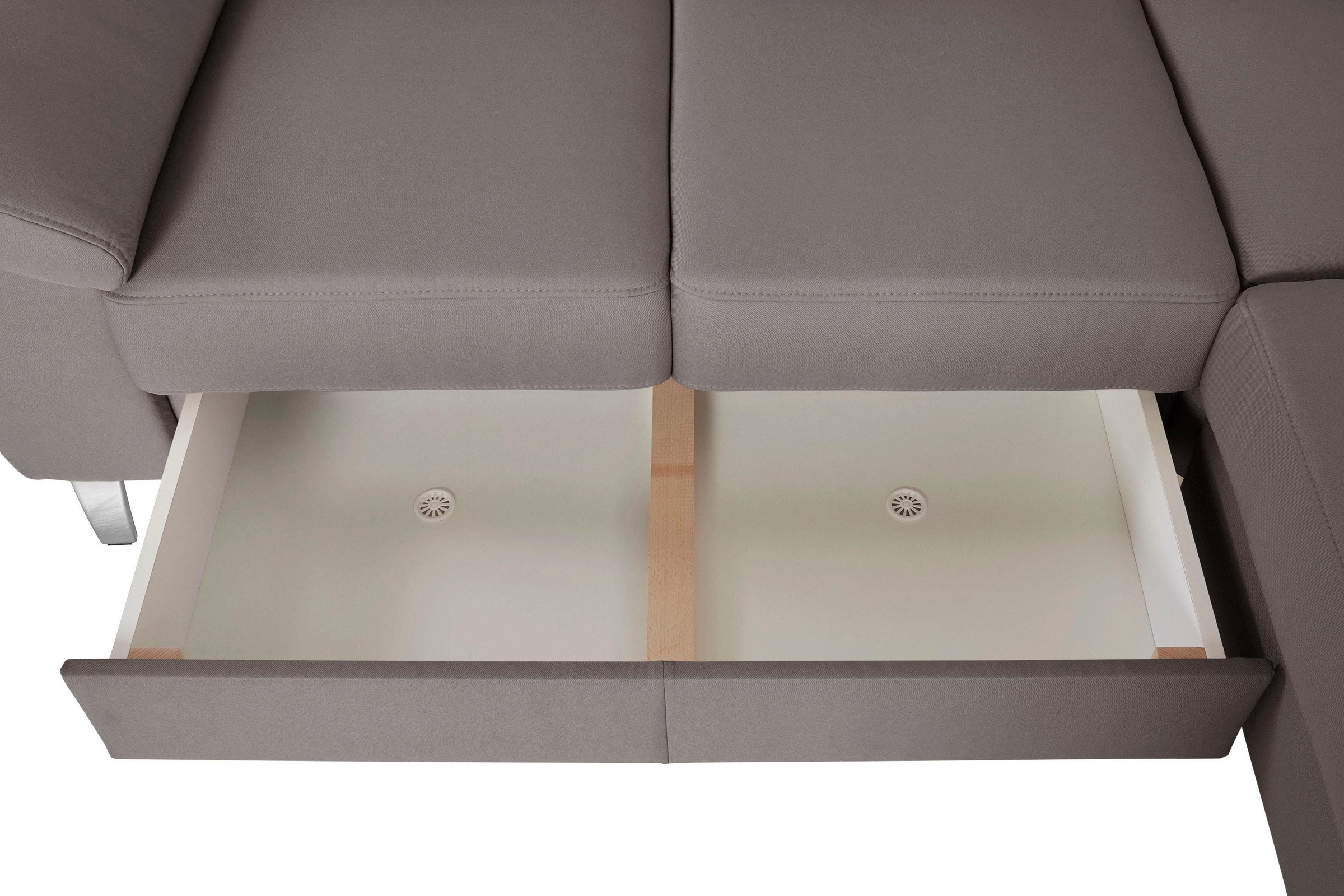 sit&more Ecksofa »Sorano L-Form«, wahlweise mit Bett- und Relaxfunktion, inkl. Bettkasten