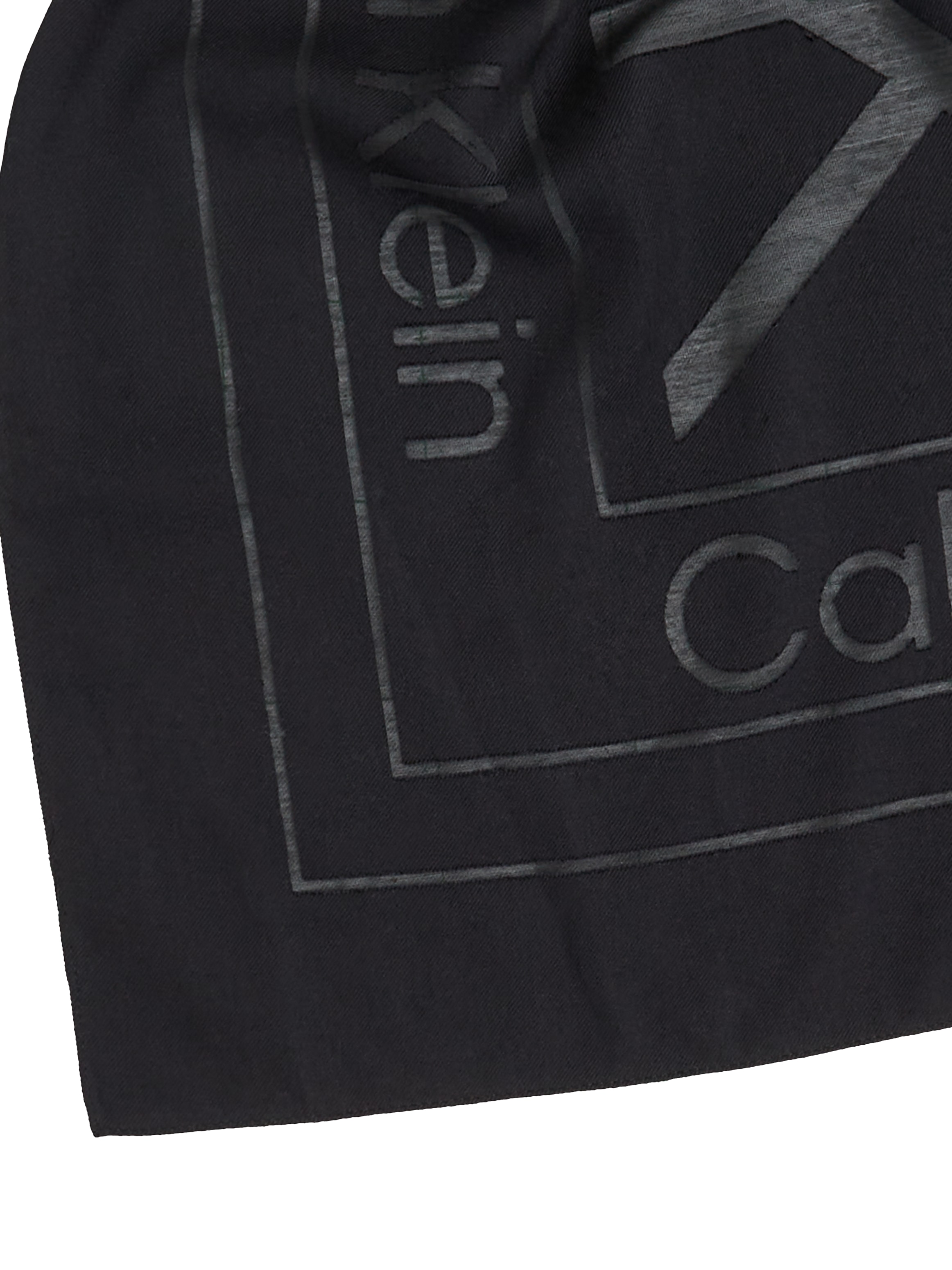 Calvin Klein Schal »BURNOUT LARGE MONOGRAM SCARF«, mit Burnout-Logomuster
