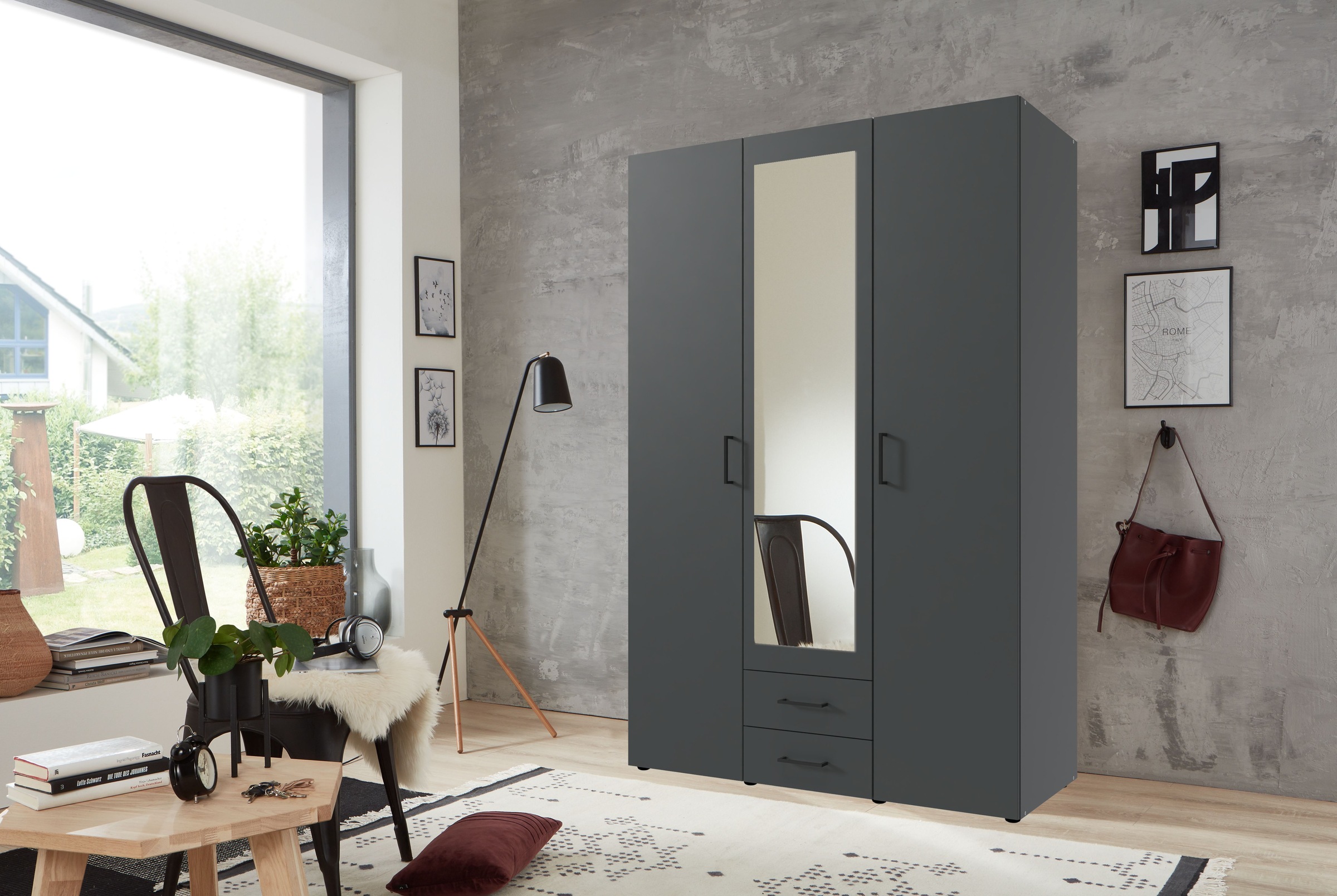 Wimex Drehtürenschrank »Mugano, 135 oder 180cm breit, 208 oder 236cm hoch, günstig online kaufen