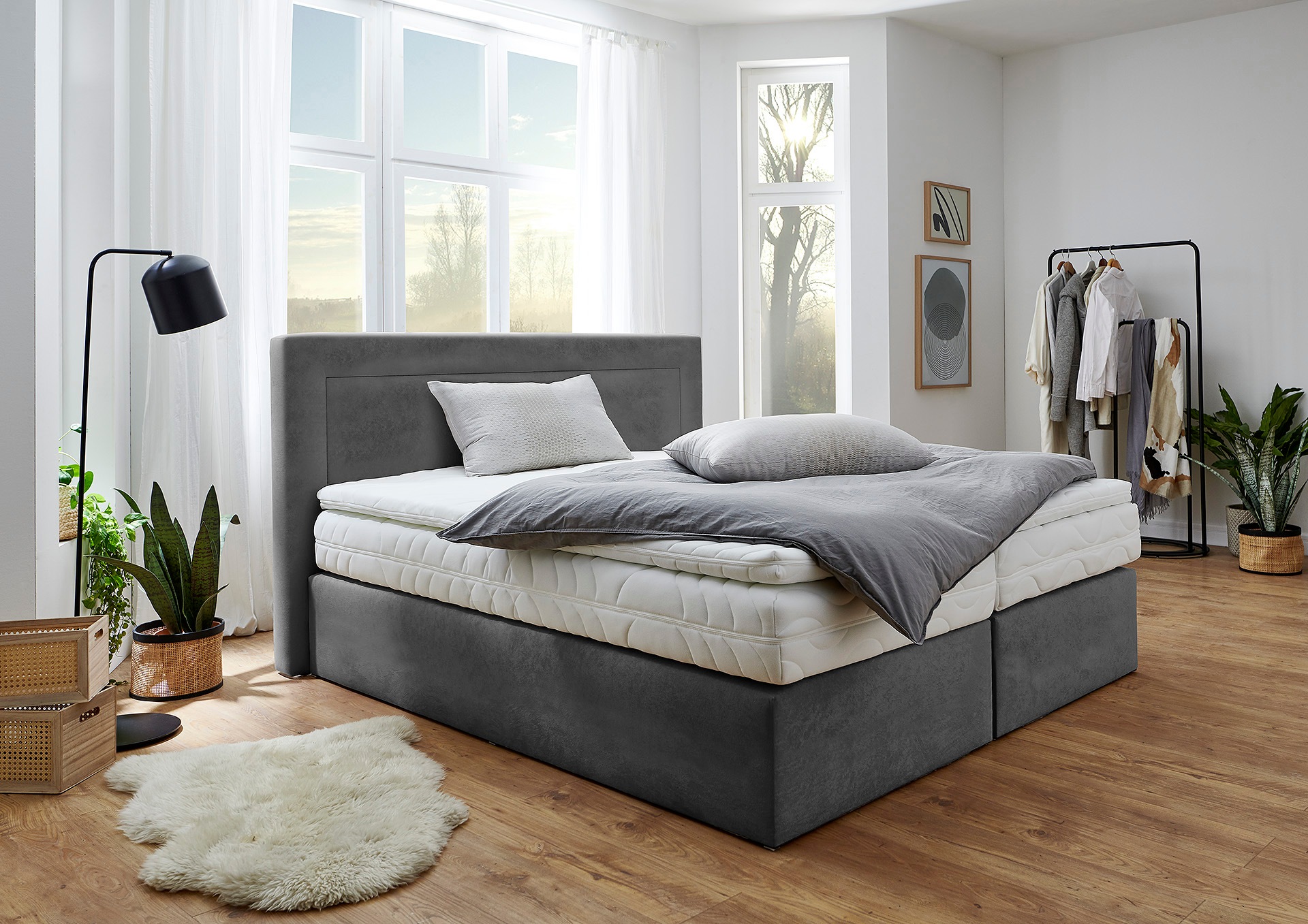 Westfalia Schlafkomfort Boxspringbett wahlweise mit Bettkasten und Topper günstig online kaufen