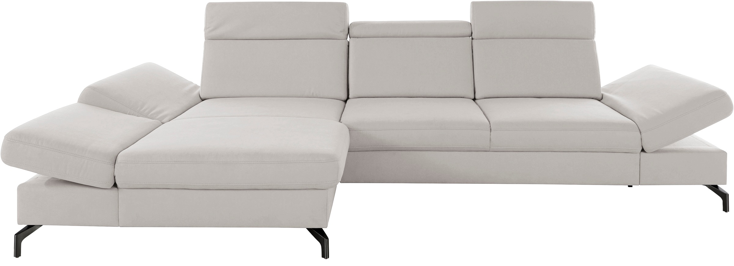 sit&more Ecksofa »Brisbane L-Form«, Fußhöhe 12 cm, inklusive Sitztiefen-, A günstig online kaufen