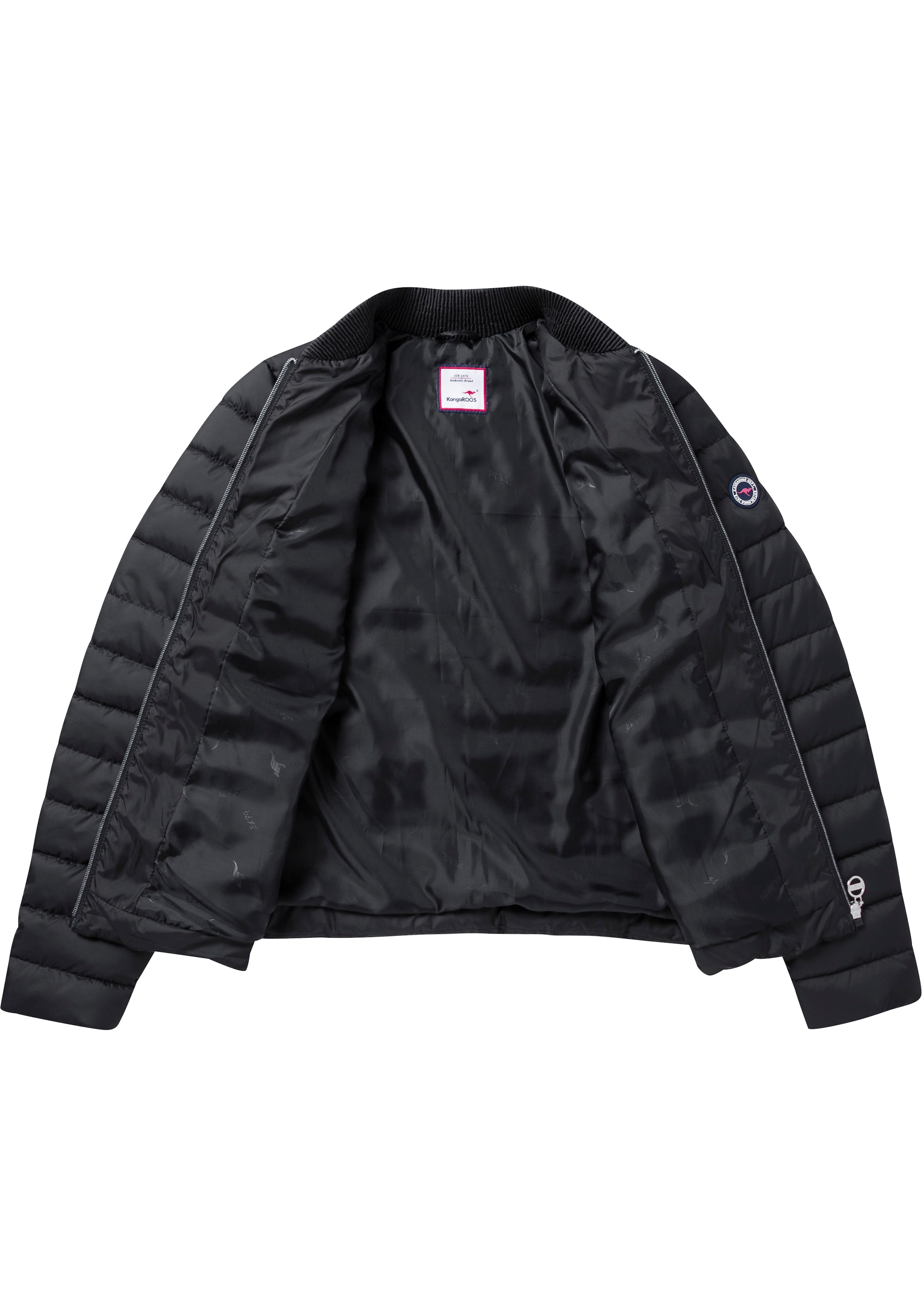 KangaROOS Steppjacke, figurbetonter Schnitt, hüftlange Passform