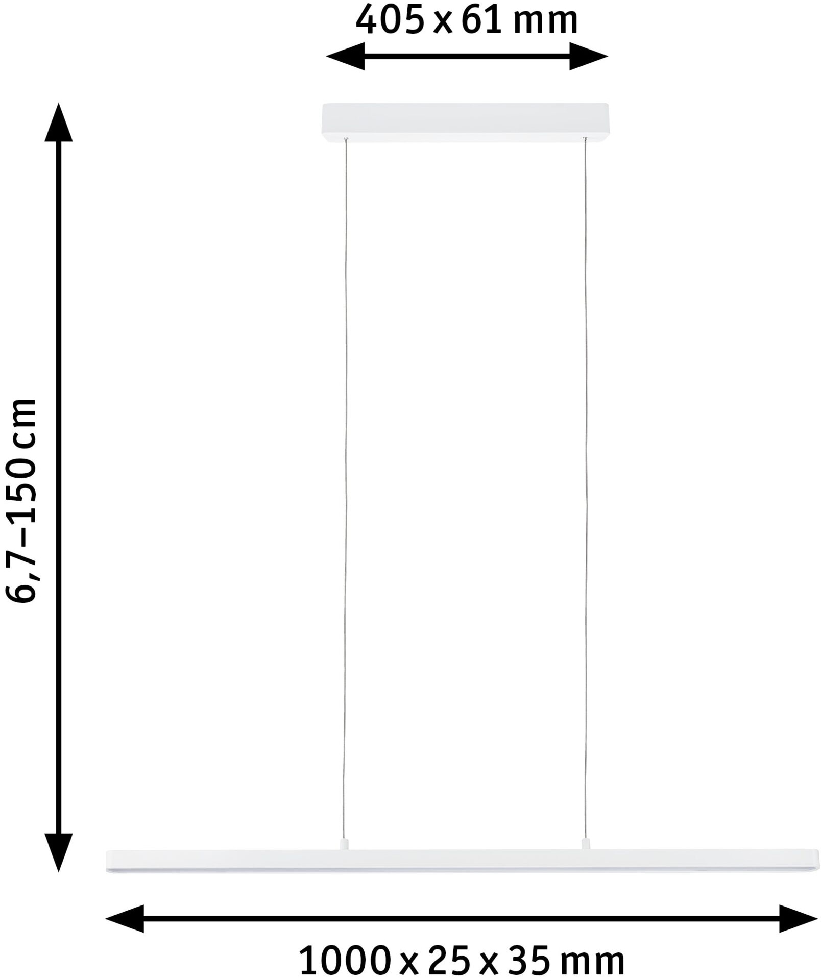 Paulmann LED Pendelleuchte »Lento«, 1 flammig
