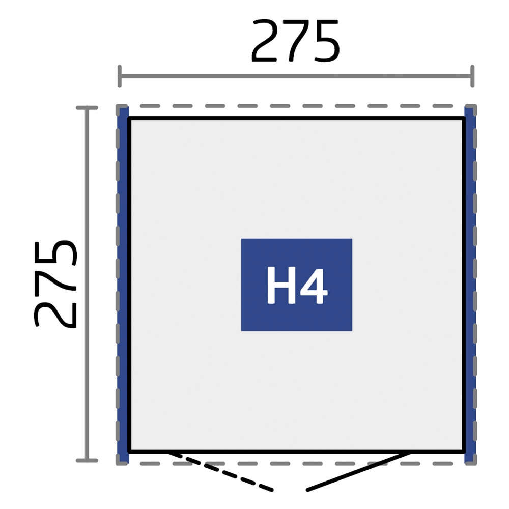 Biohort Gerätehaus »HighLine Gr. H4« quarzgrau-metallic