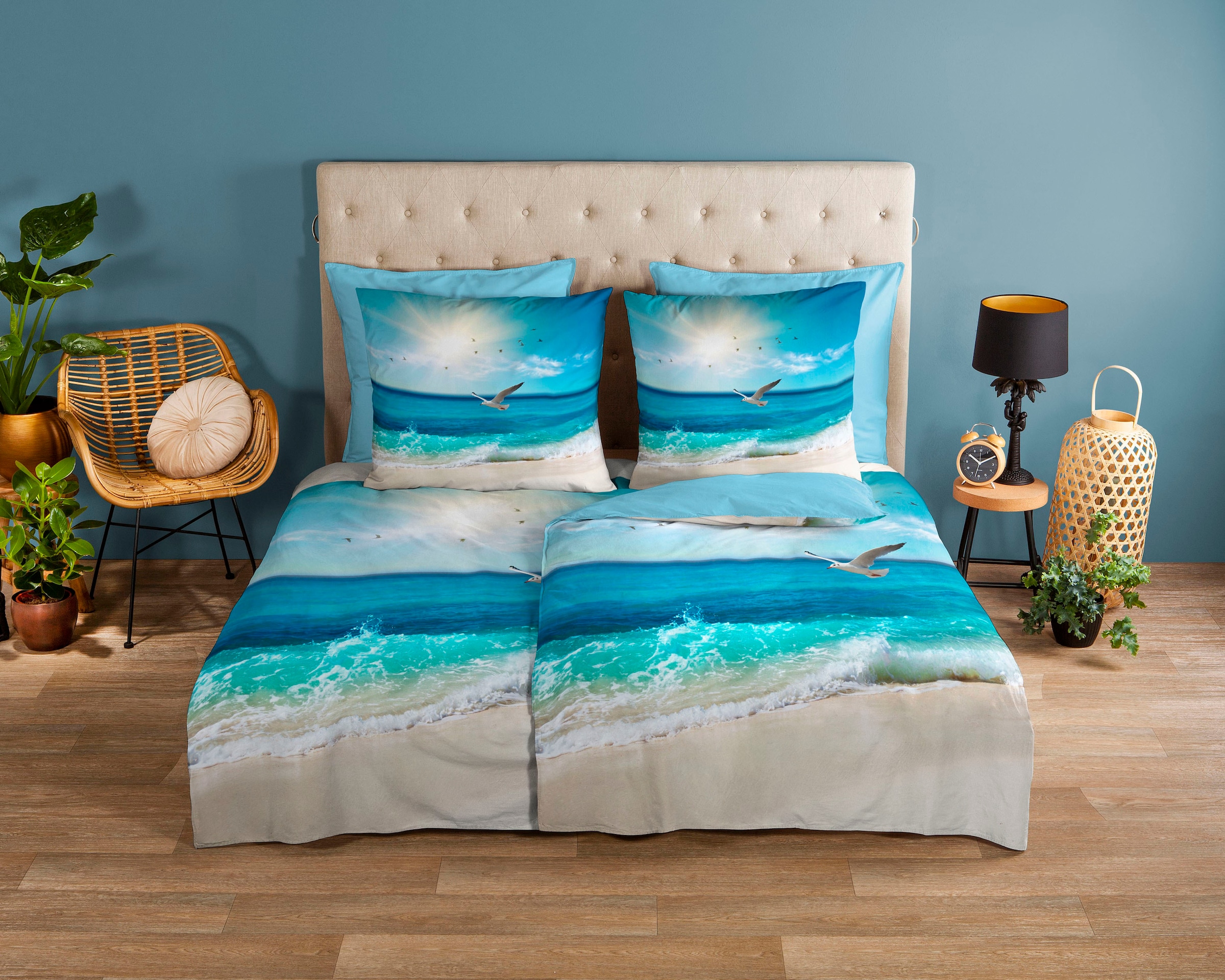 good morning Wendebettwäsche »Sealife« 3 Stk. tlg. 100% Baumwolle, 135x200, günstig online kaufen