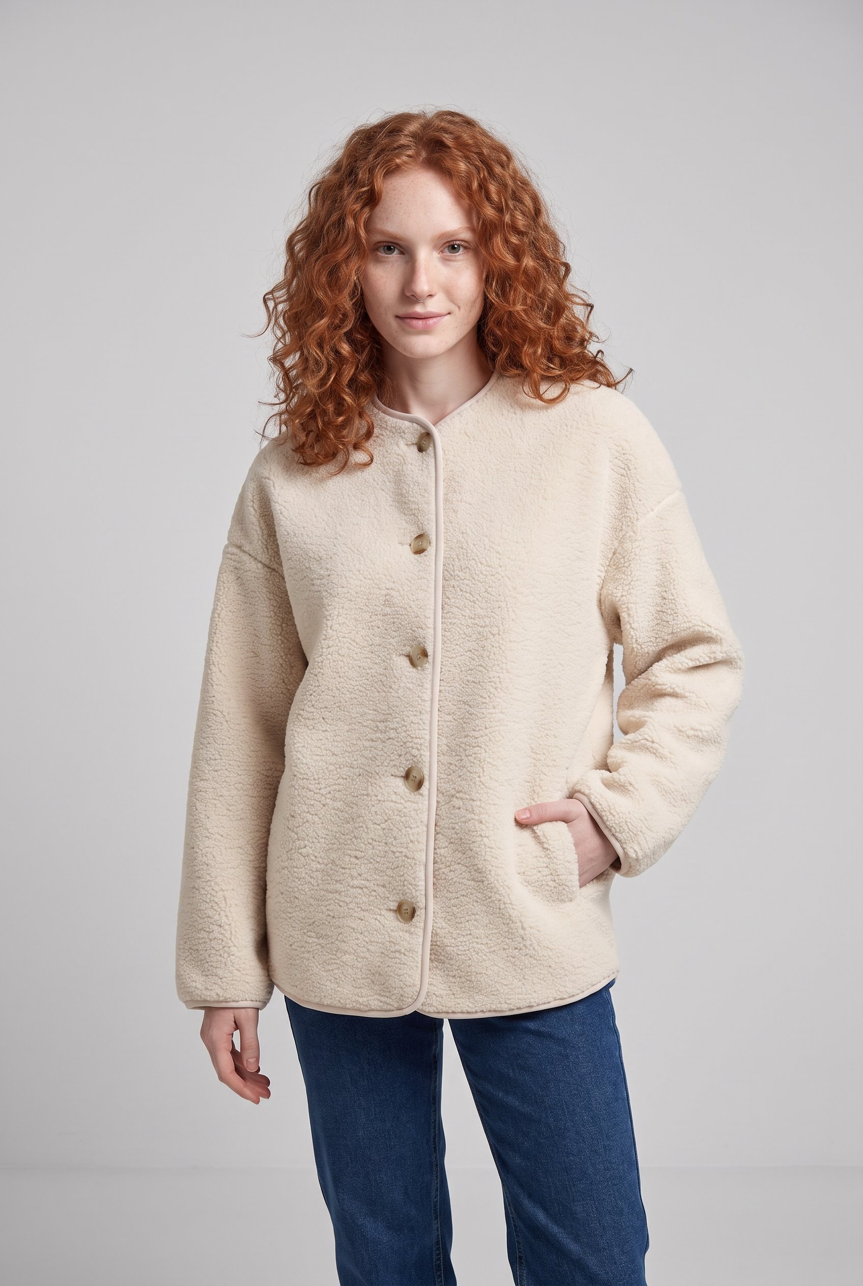ONLY Plüschjacke »ONLRUNA TEDDY JACKET OTW« Polyester