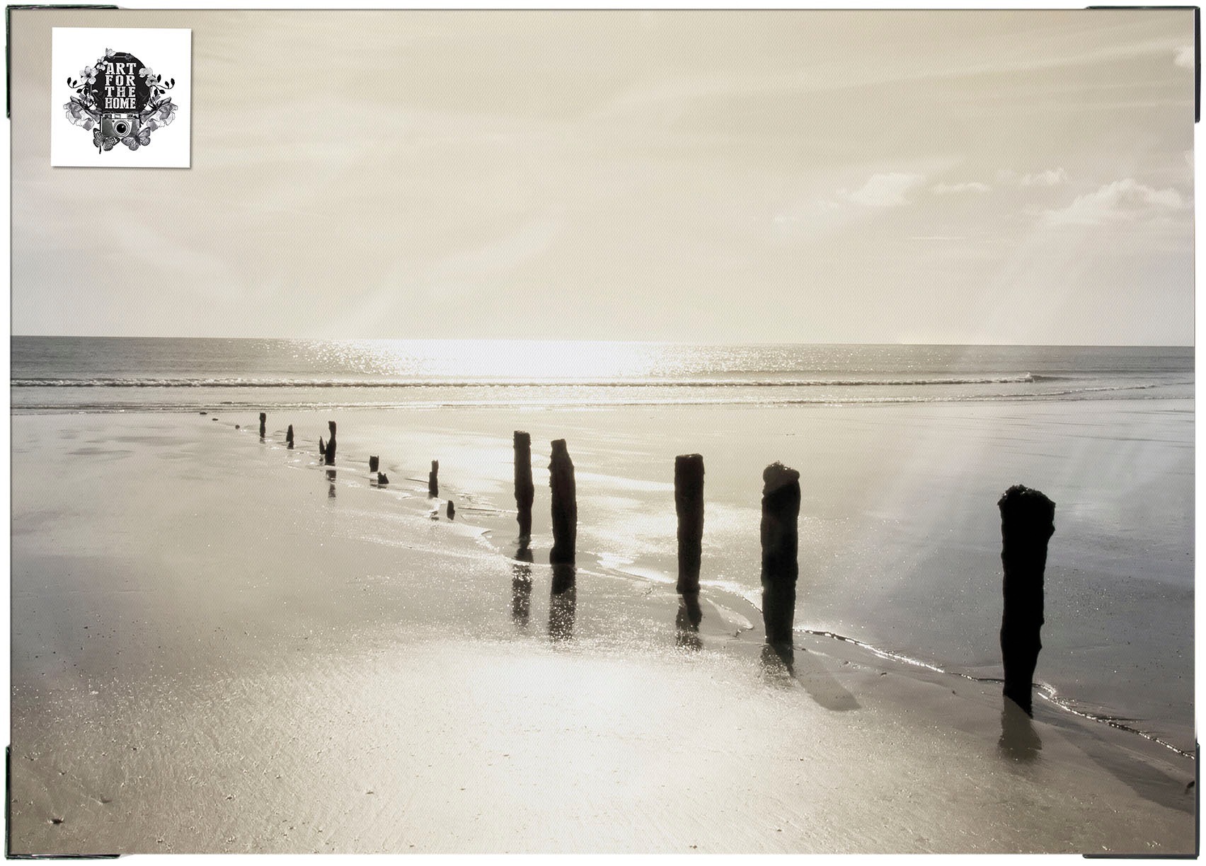 Art for the home Leinwandbild »Outdoor Sonne Meer 50x70cm«, (1 St.)