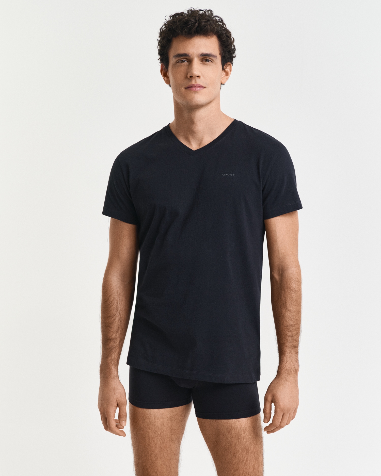 Gant Kurzarmshirt »V-NECK T-SHIRT 2-PACK«, Mit V-Ausschnitt