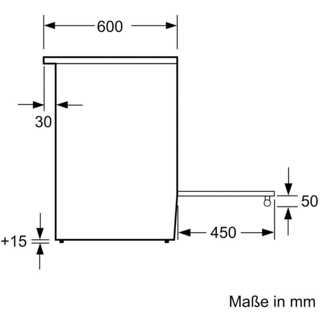 BOSCH Elektro-Standherd »HKS79U250«, 6, HKS79U250, mit 3-fach-Teleskopauszug, Pyrolyse-Selbstreinigung