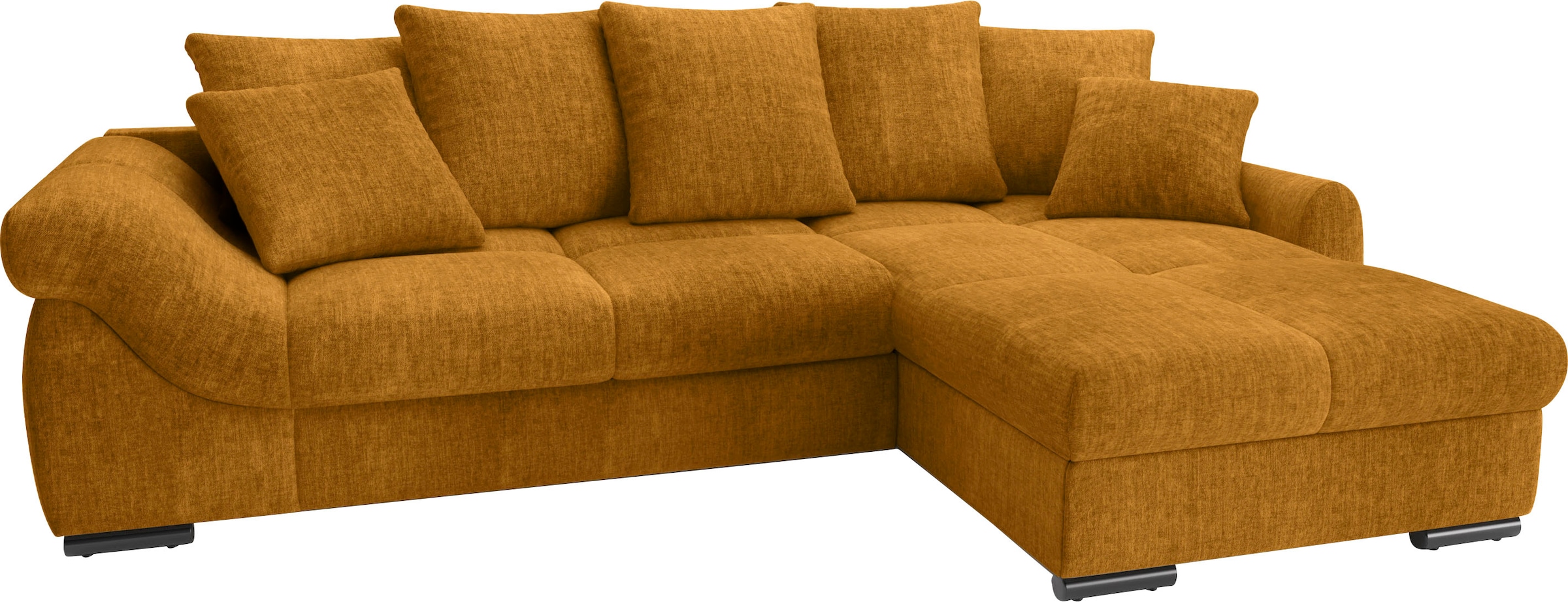 Mr. Couch Ecksofa »Livorno DuraFlex L-Form«, inkl. Hochschläfer-Bettauszug, günstig online kaufen