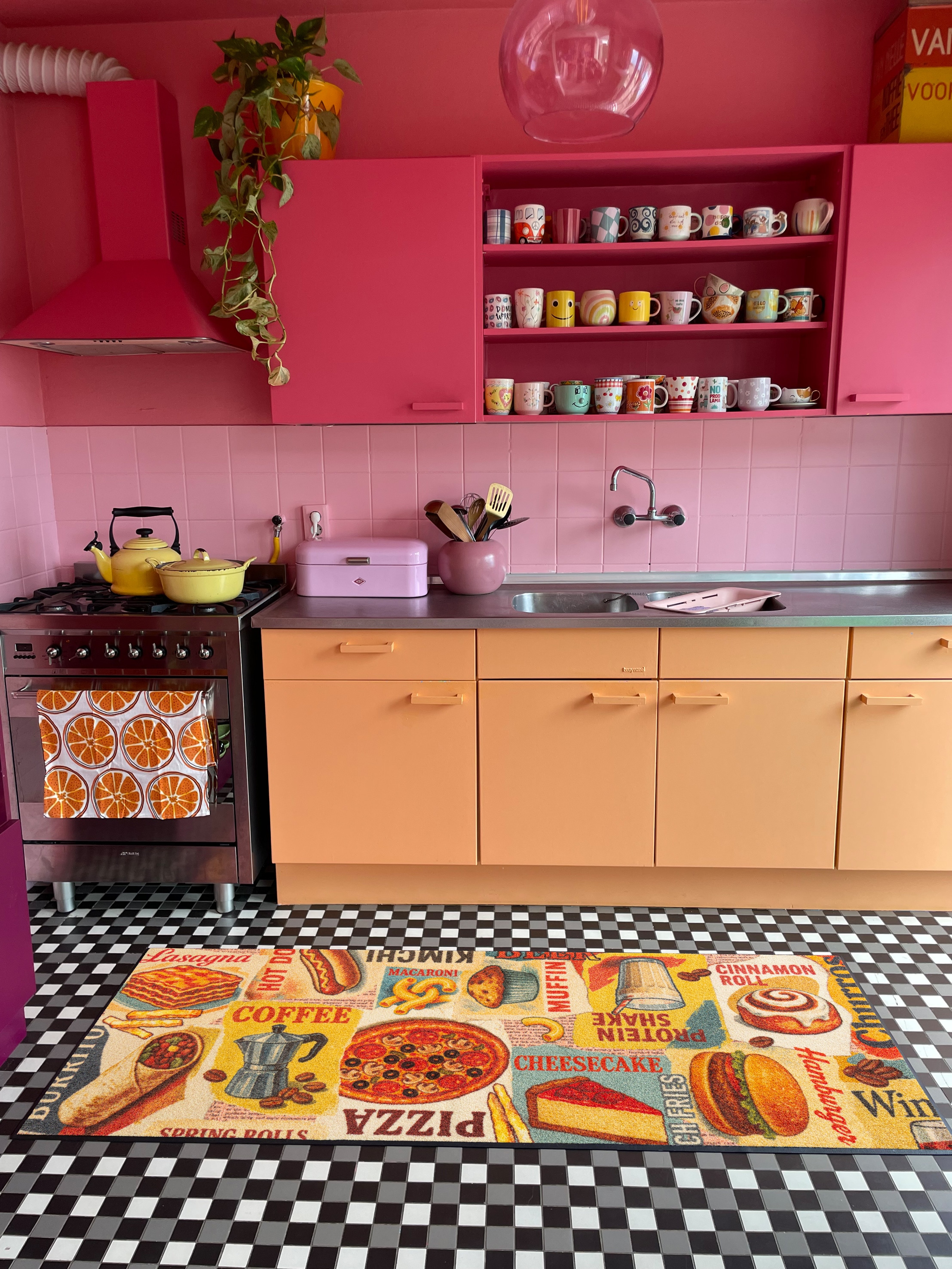 wash+dry by Kleen-Tex Läufer »Snack Attack« rechteckig 7 mm Höhe