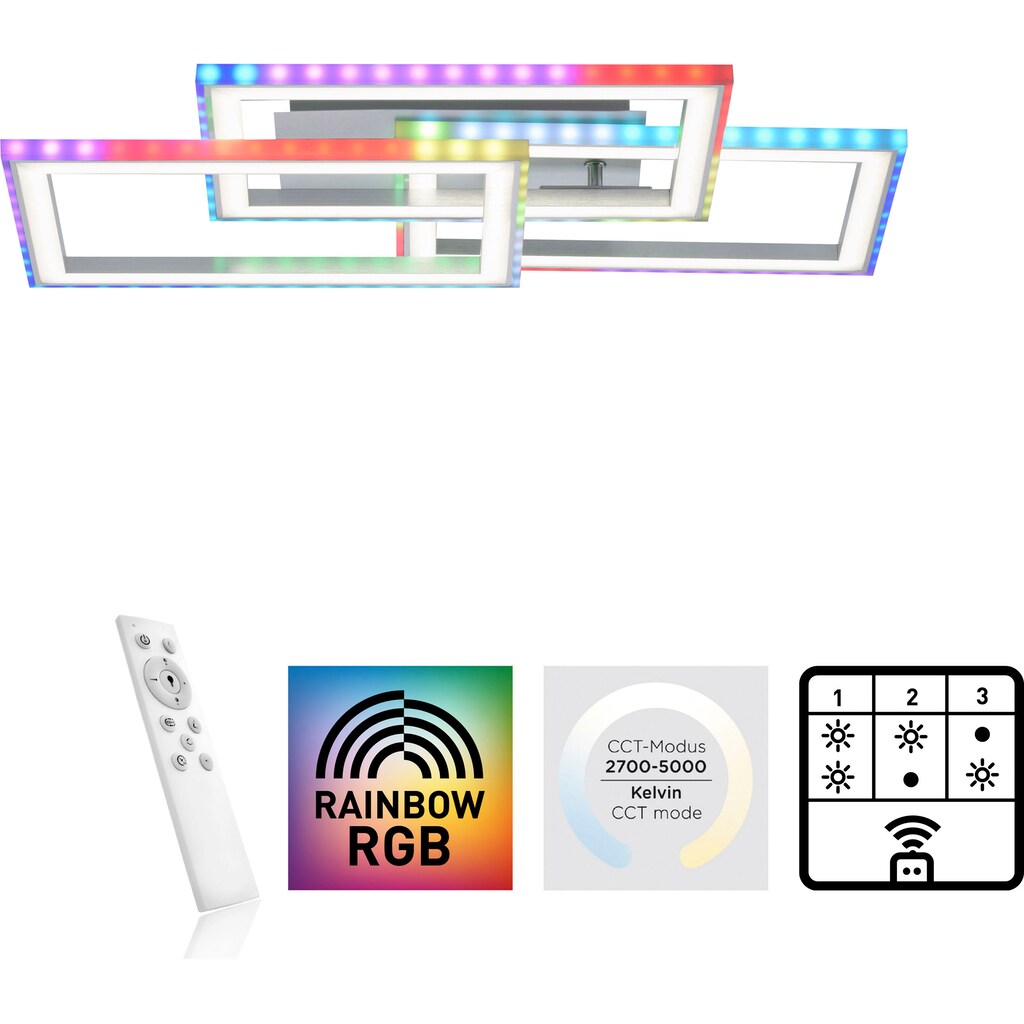 my home LED Deckenleuchte »Luan«,  mit Farbtemperatursteuerung und Infrarotfernbedienung, dimmbar