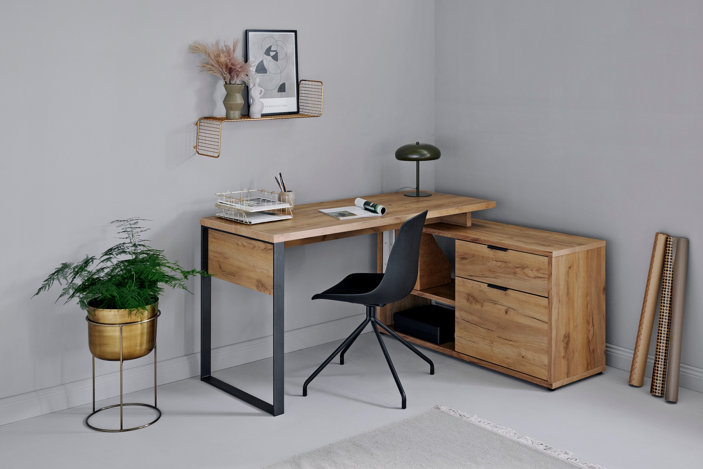 Jahnke Eckschreibtisch »LOOP C 150 E« 1 Stk. tlg. Eckschreibtisch, wechsels günstig online kaufen