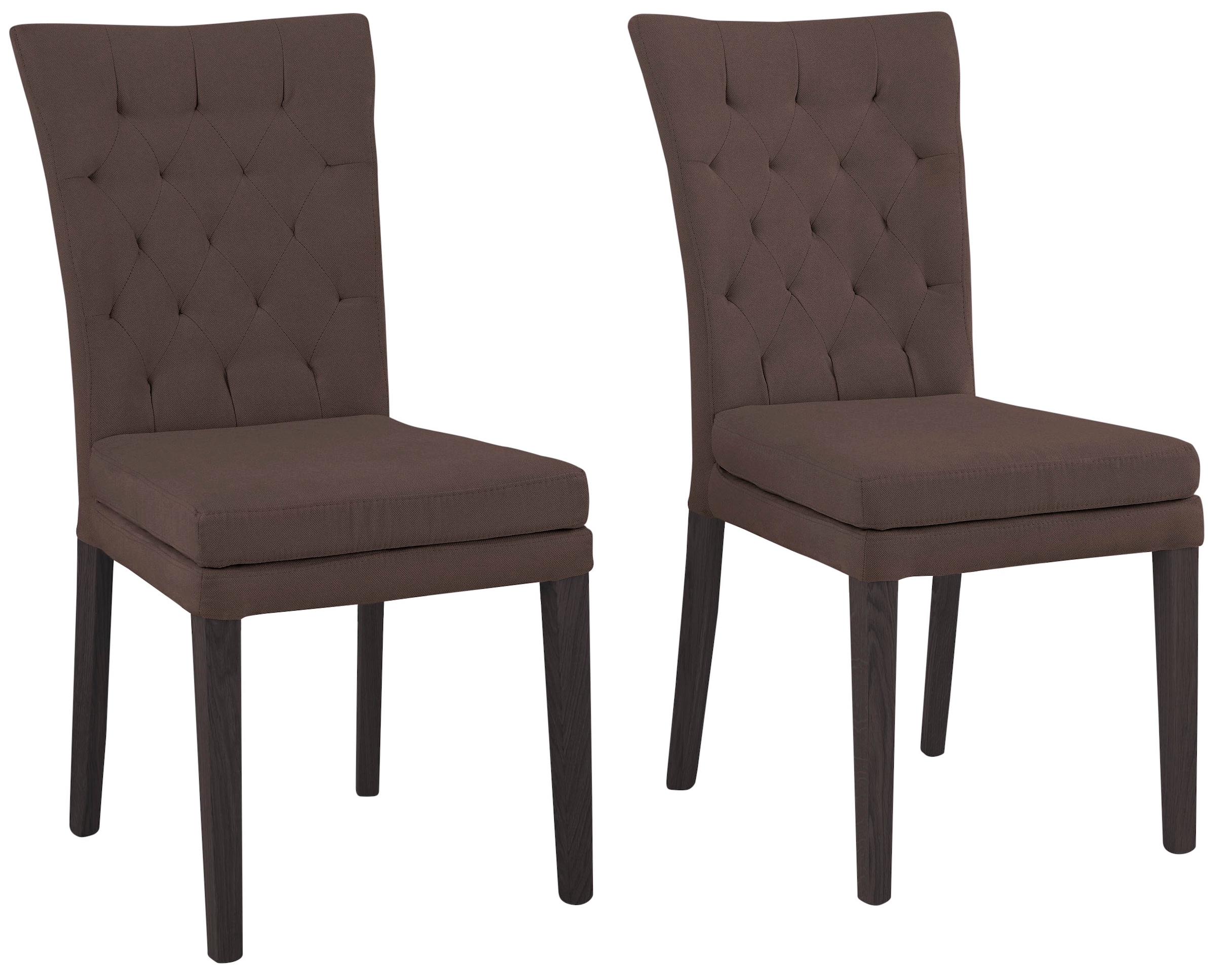 Home affaire 4-Fußstuhl »Colorado« (Set) 4 Stk.Beine aus Buche, wengefarben günstig online kaufen