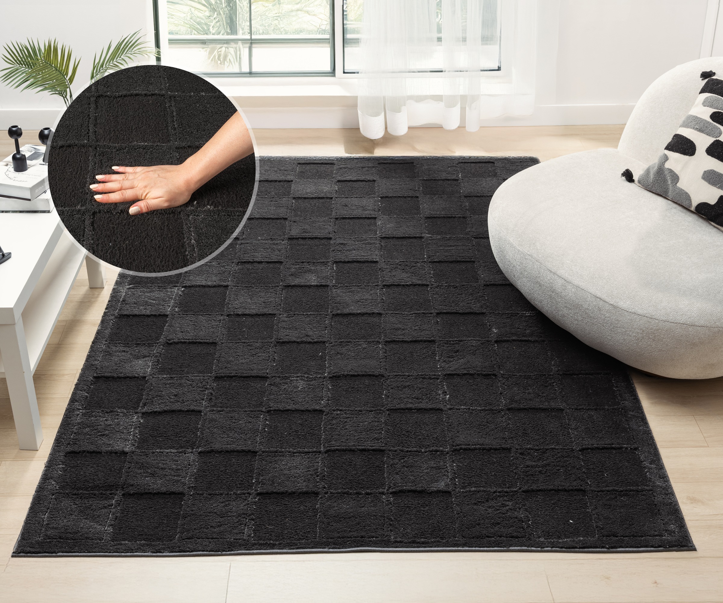 OTTO home Teppich »Belion, Hoch-Tief-Struktur«, rechteckig, 19 mm Höhe, lei günstig online kaufen