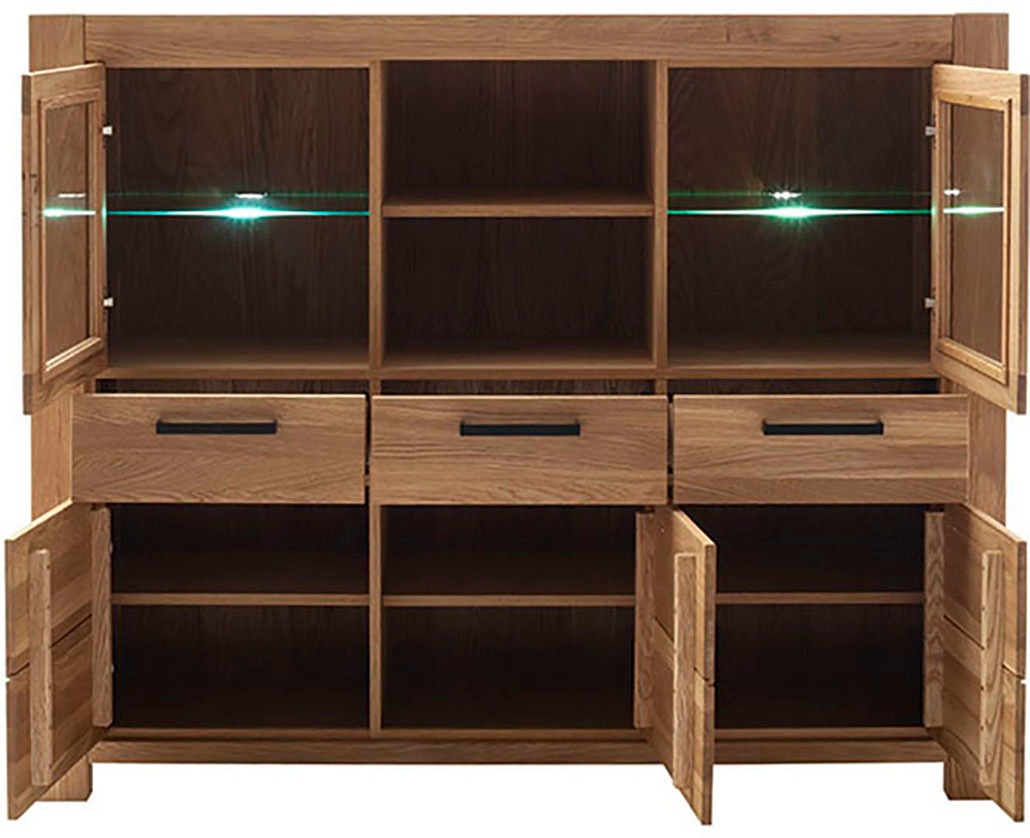 MCA living Highboard »Silias Highboard«, (1 St.), Schubkastenführung gedämpft